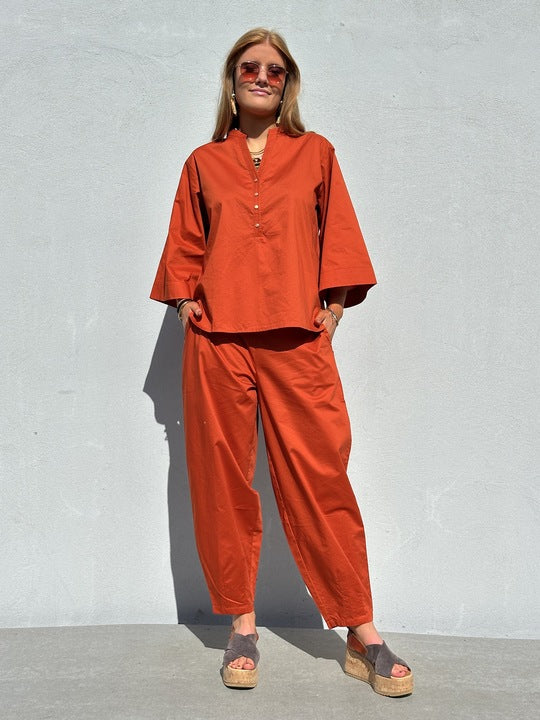 Gaspar 2510922 Colorado poplin pants burnt sienna