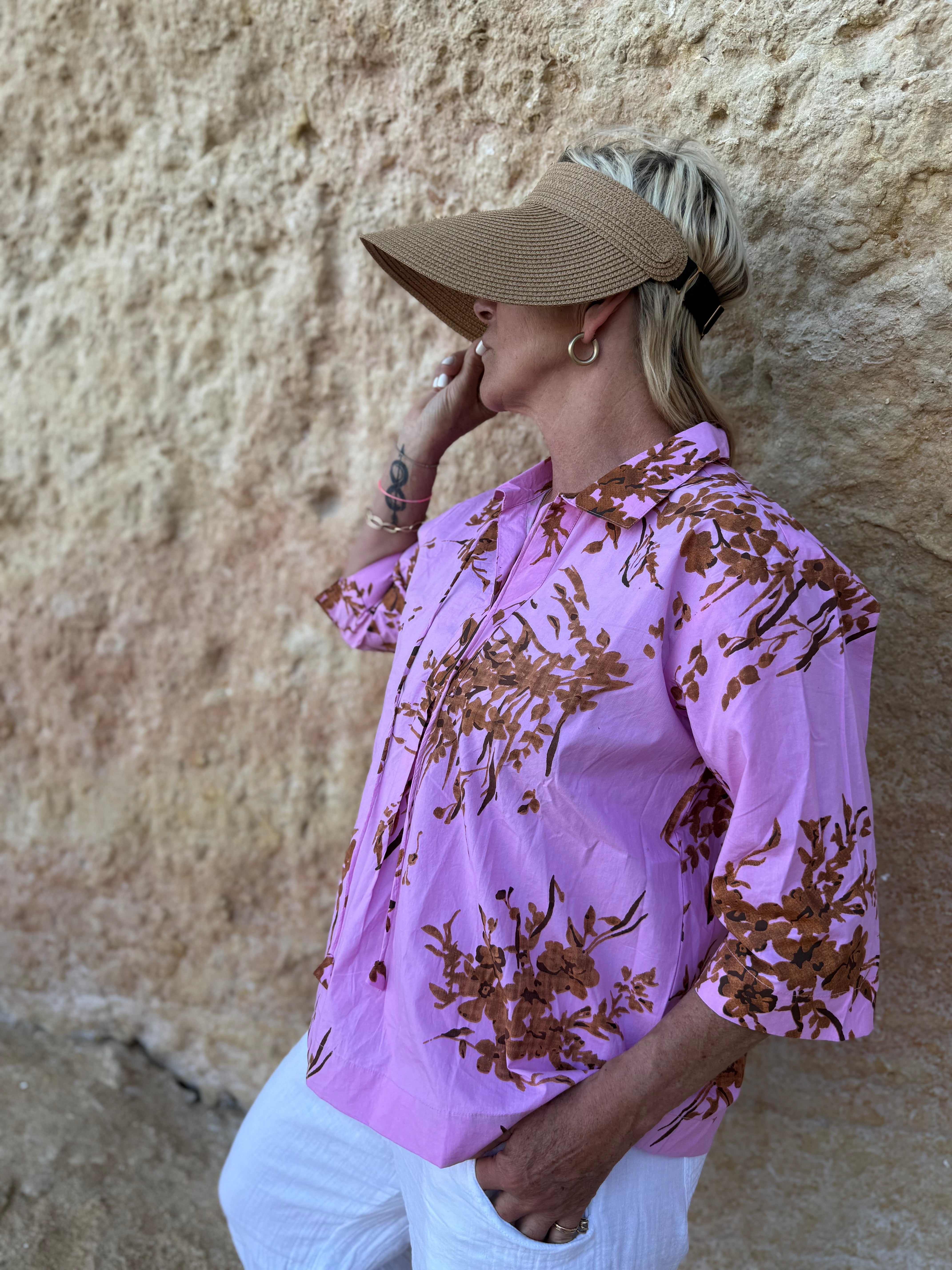 Gaspar 2601350 Java blouse pink