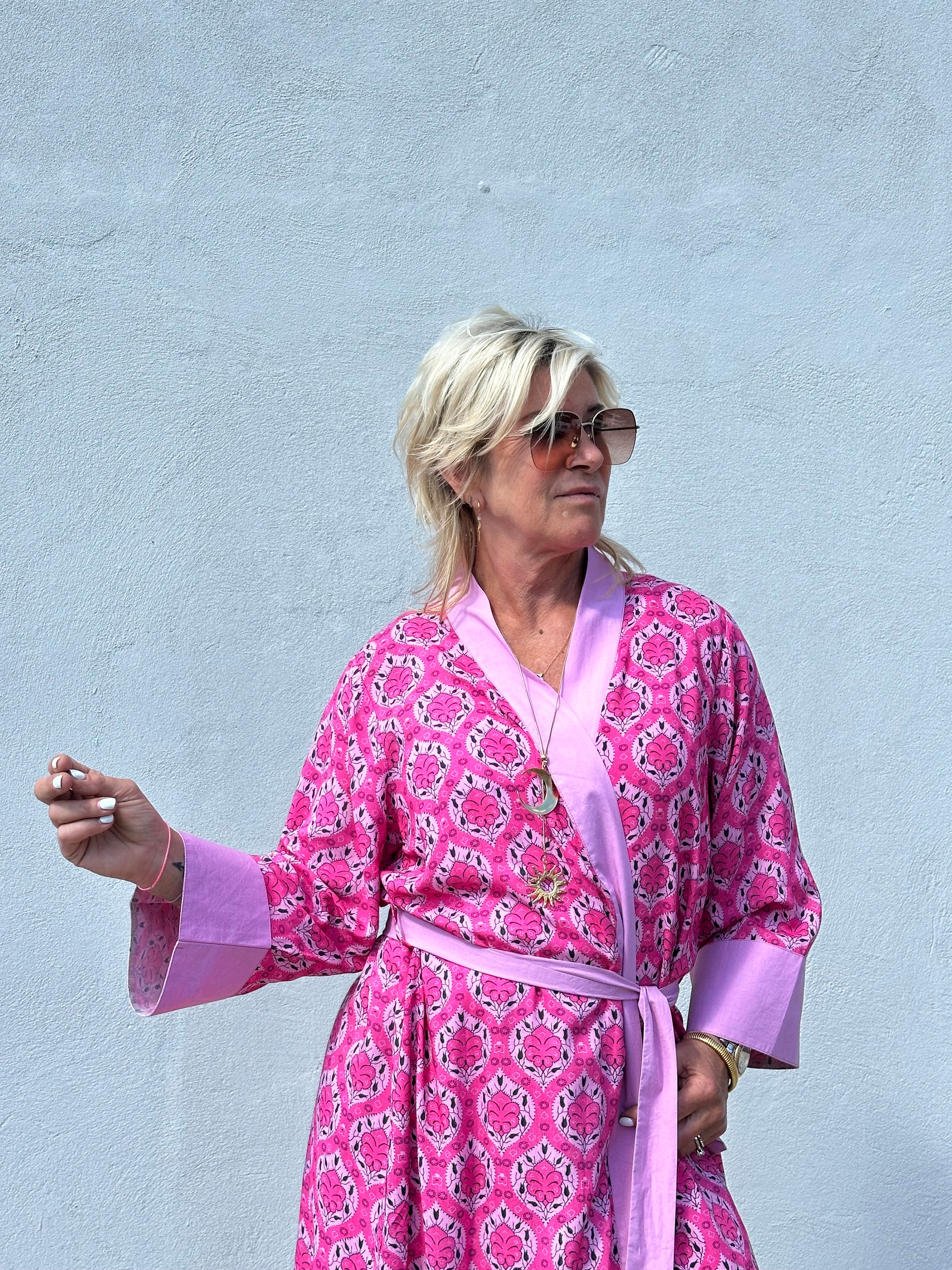 Gaspar 2601501 Yolo kimono pink