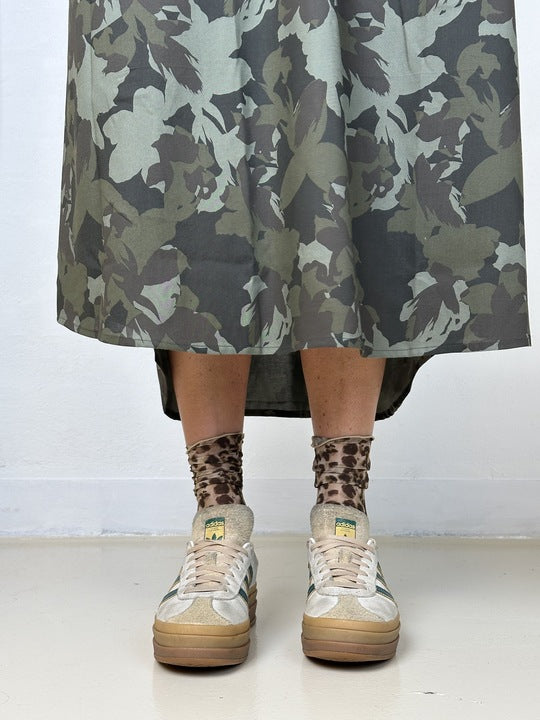 Gaspar 2601700 Luna camo dress green