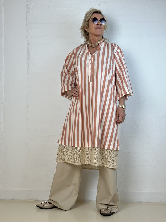 Gaspar 2601703 Mumbai lace dress off white