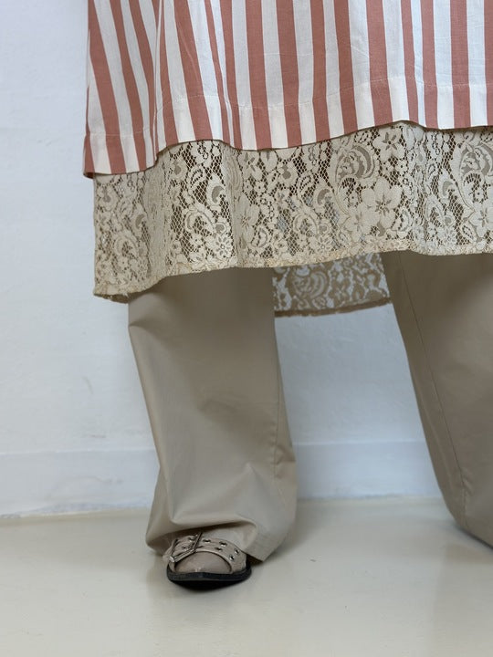 Gaspar 2601703 Mumbai lace dress off white