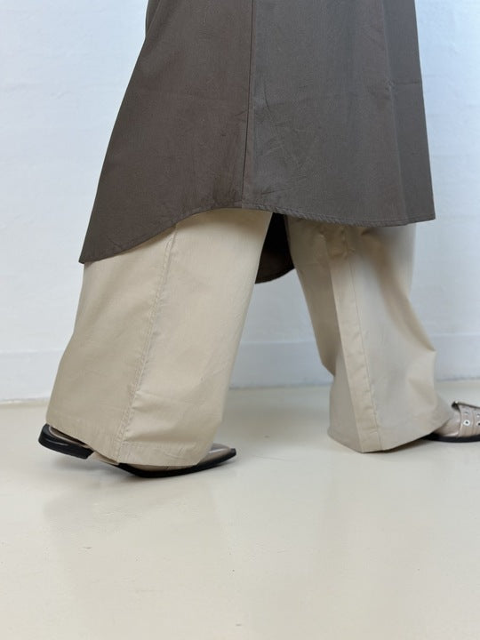 Gaspar 2601704 Mumbai poplin dress brown