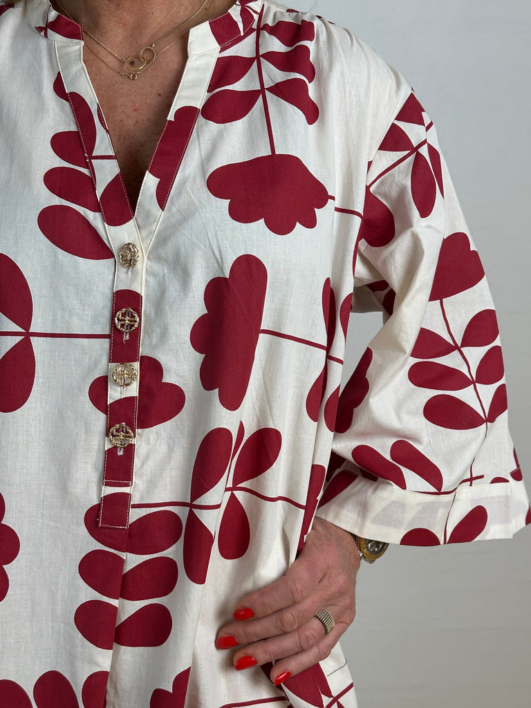 Gaspar 2601705 Mumbai print dress off