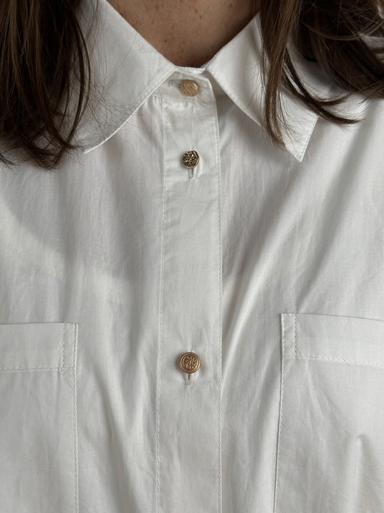 Gaspar 2601708 Malmø skjortekjole white