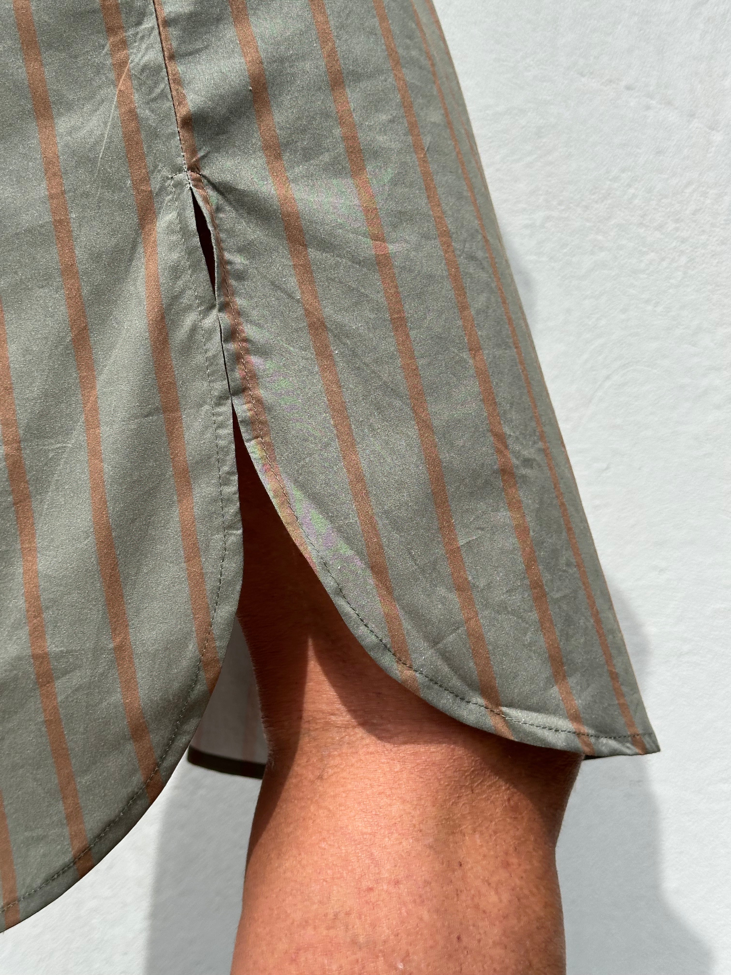 Gaspar 2601709 Malmø dress shirt stripe dusty green