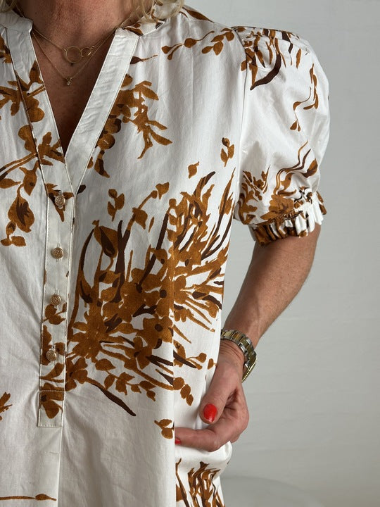 Gaspar 2601710 Tunø dress print white