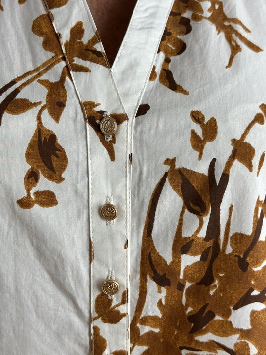 Gaspar 2601710 Tunø dress print white