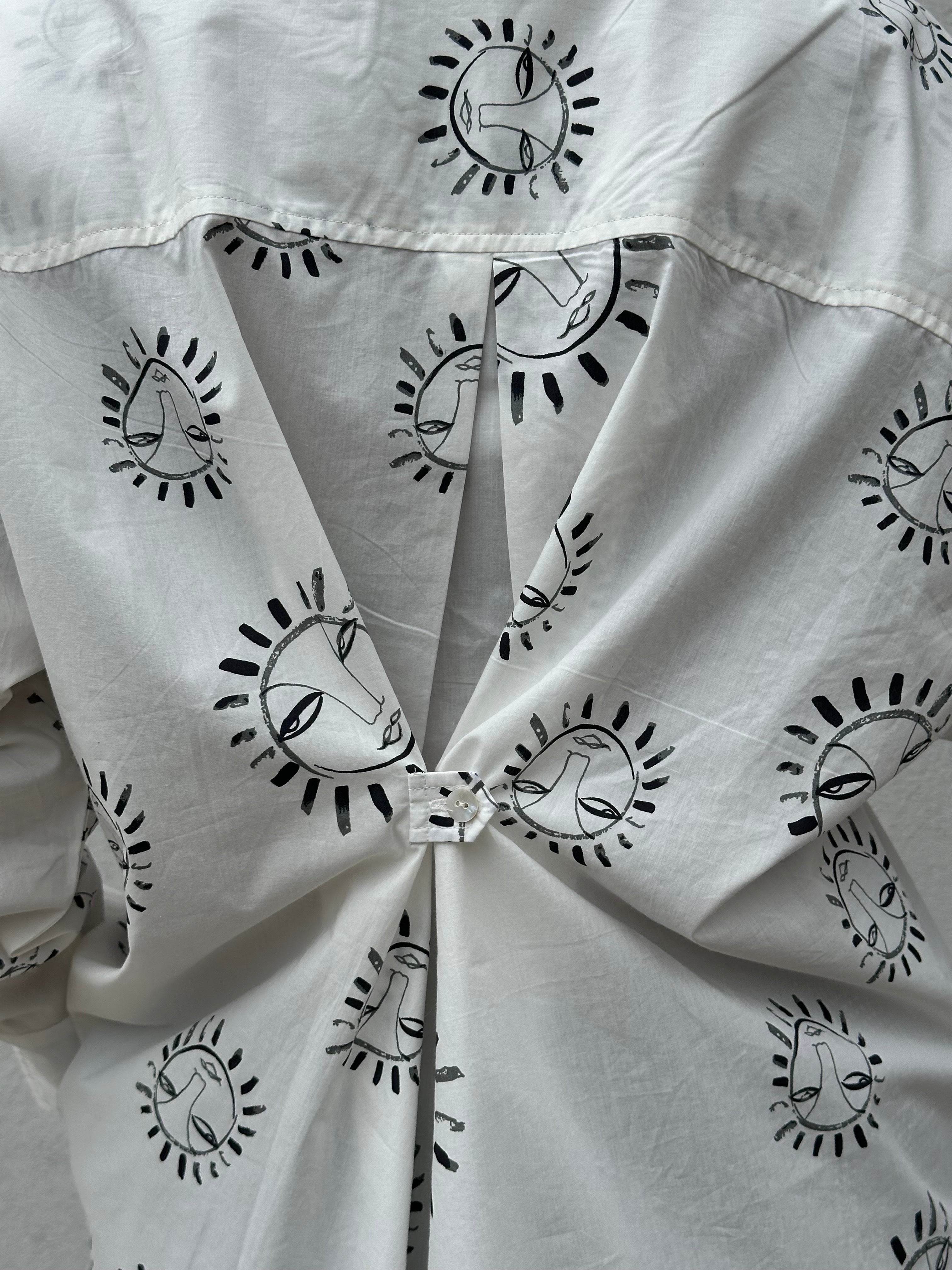Gaspar 2601721 Sevilla shirt print white