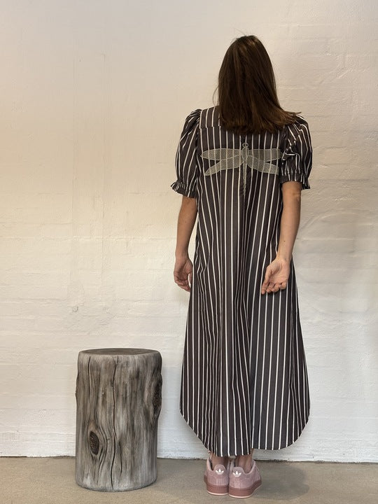 Gaspar 2601722 Tunø dress stripe brown