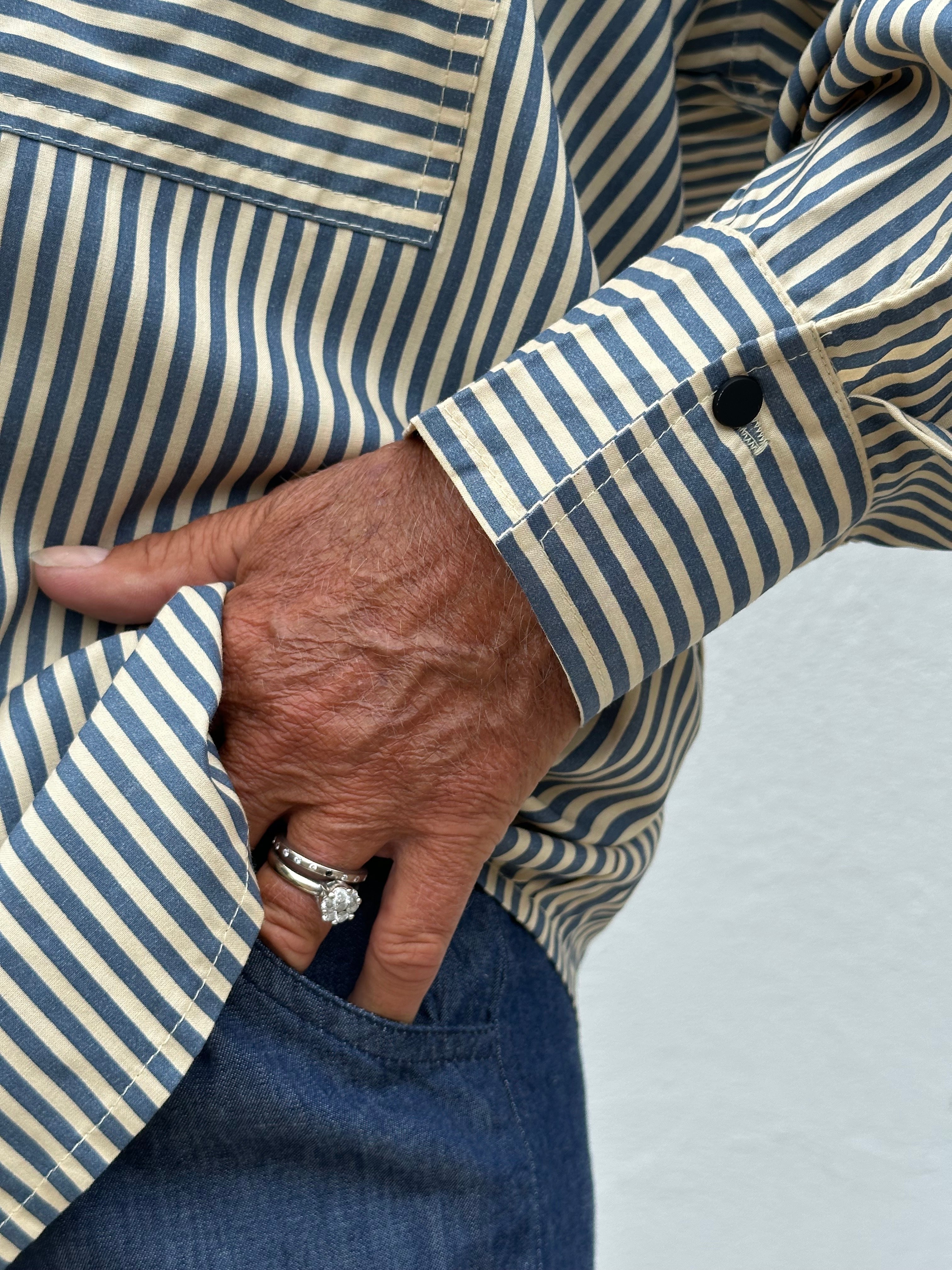 Gaspar 2601724 Sevilla shirt stripe blue