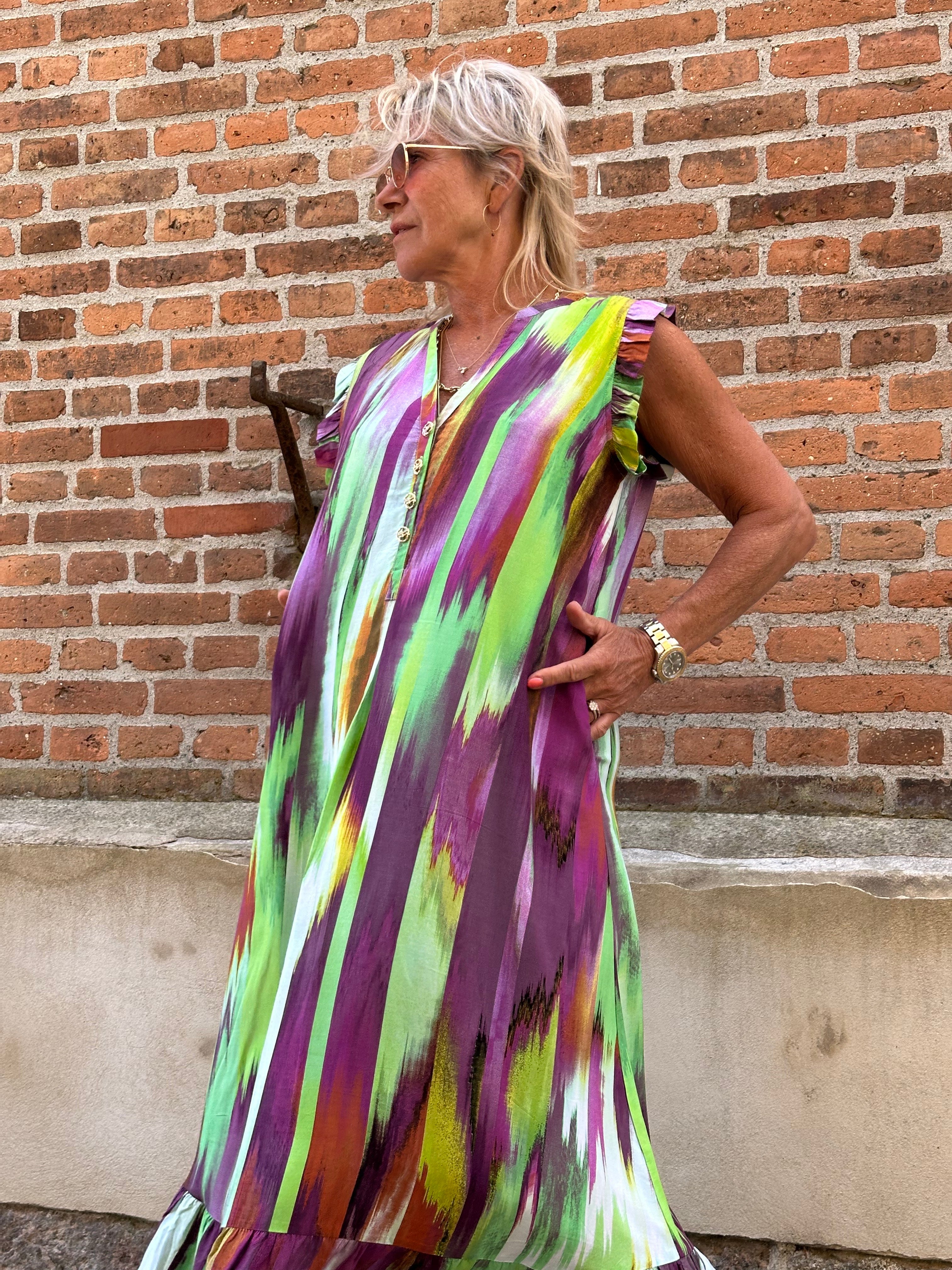Gaspar 2601778 Loule dress print multi