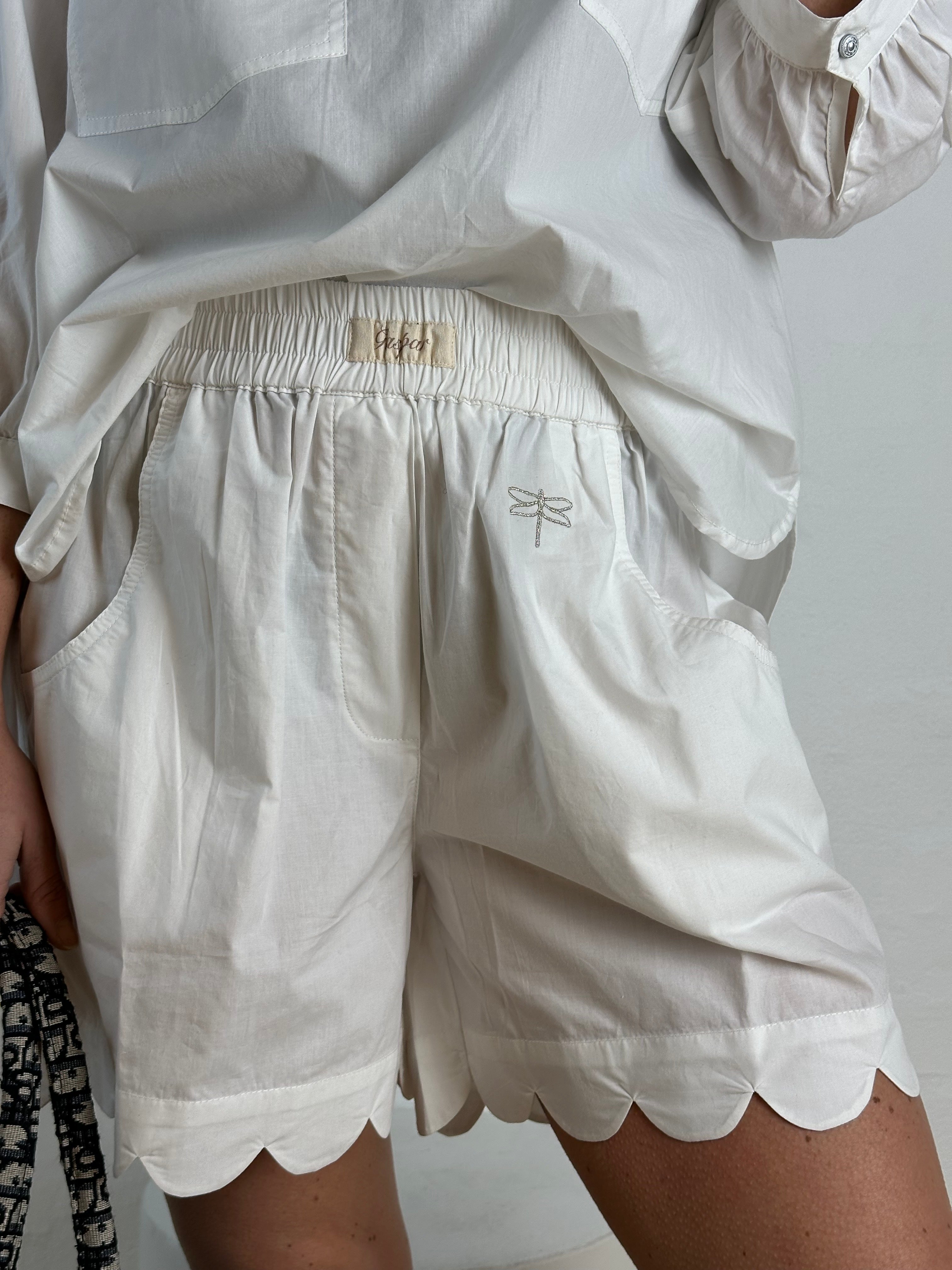 Gaspar 2601904 Honolulu shorts poplin white