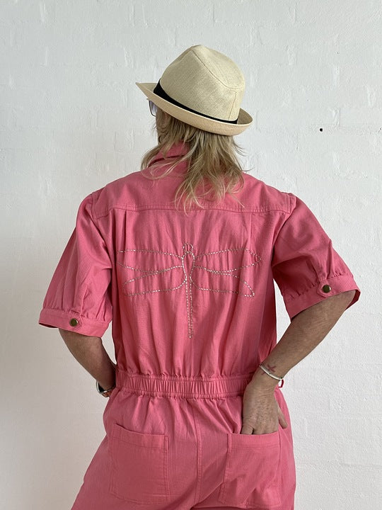 Gaspar 2610906 Belize jumpsuit SS coral