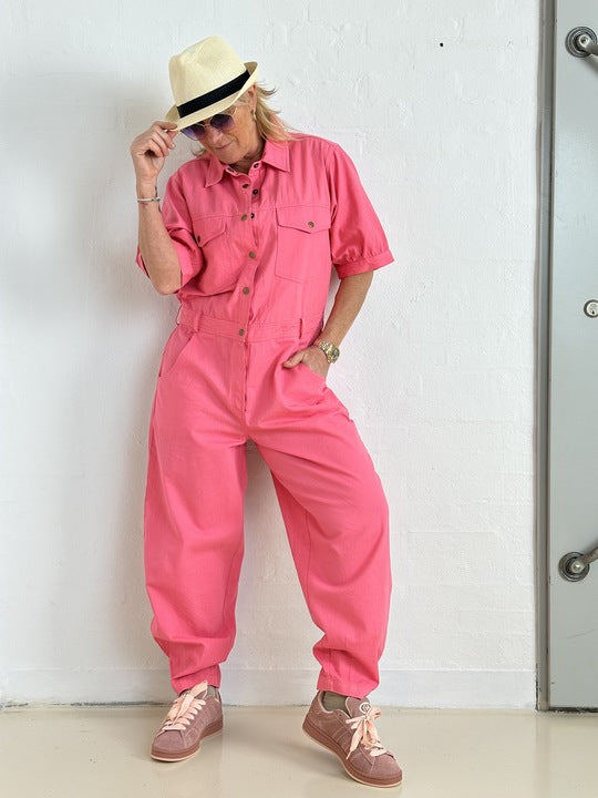 Gaspar 2610906 Belize jumpsuit SS coral