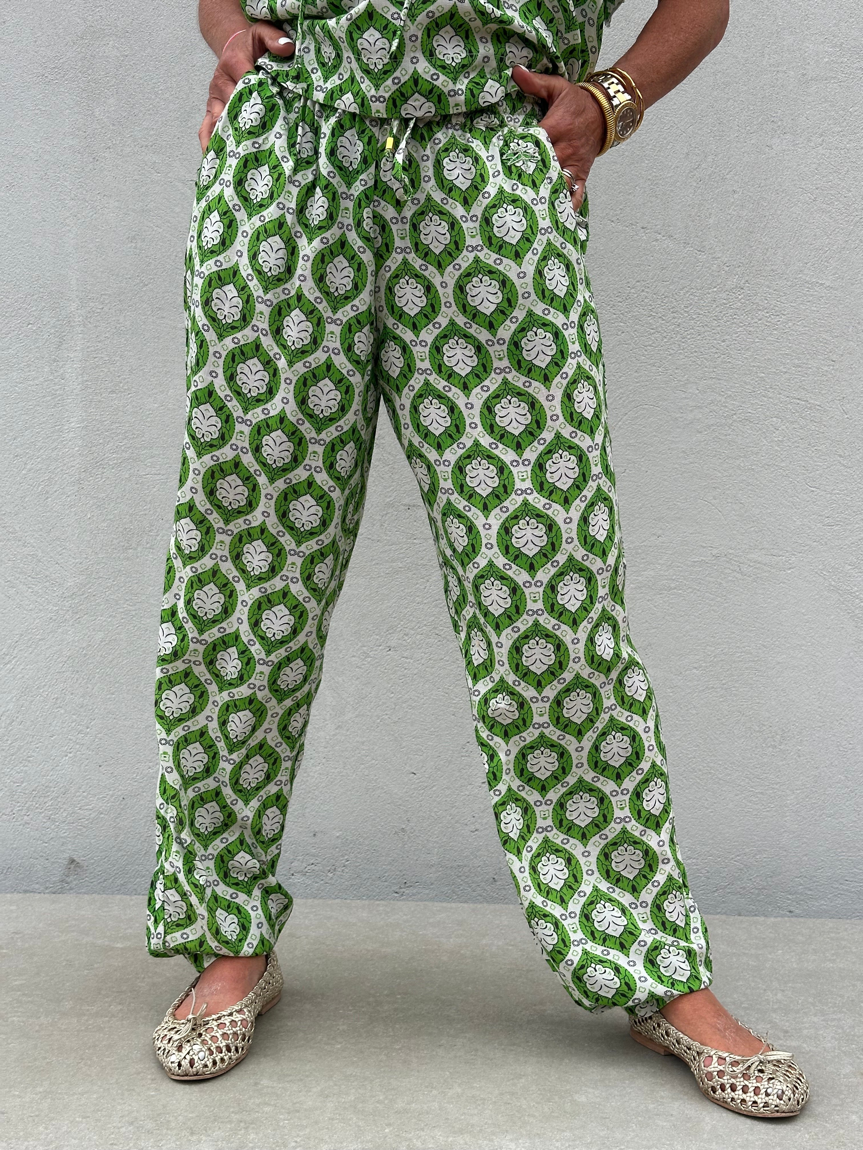 Gaspar 2601937 Fiji pants print green