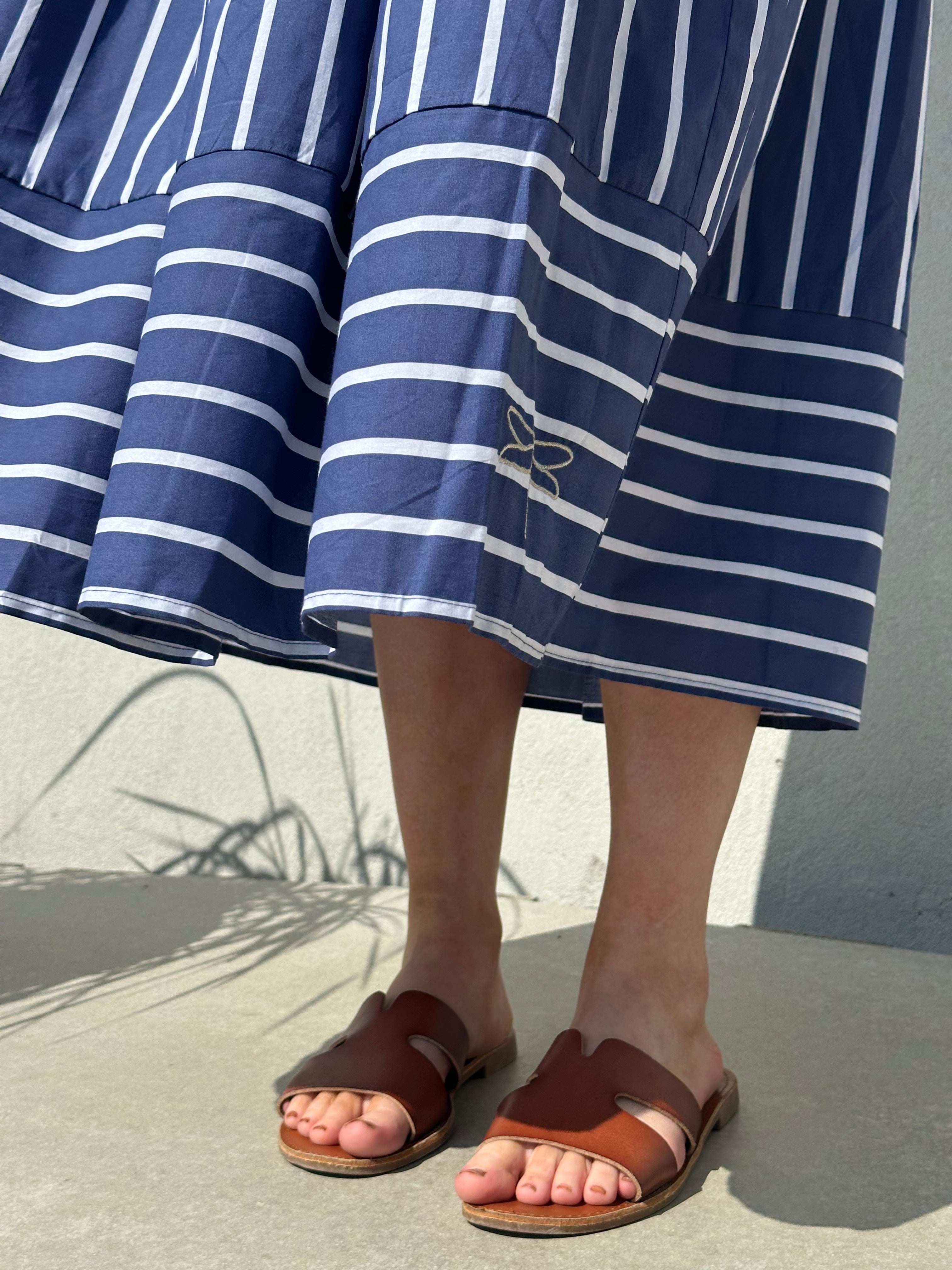 Gaspar 2601956 Vienna stripe skirt blue