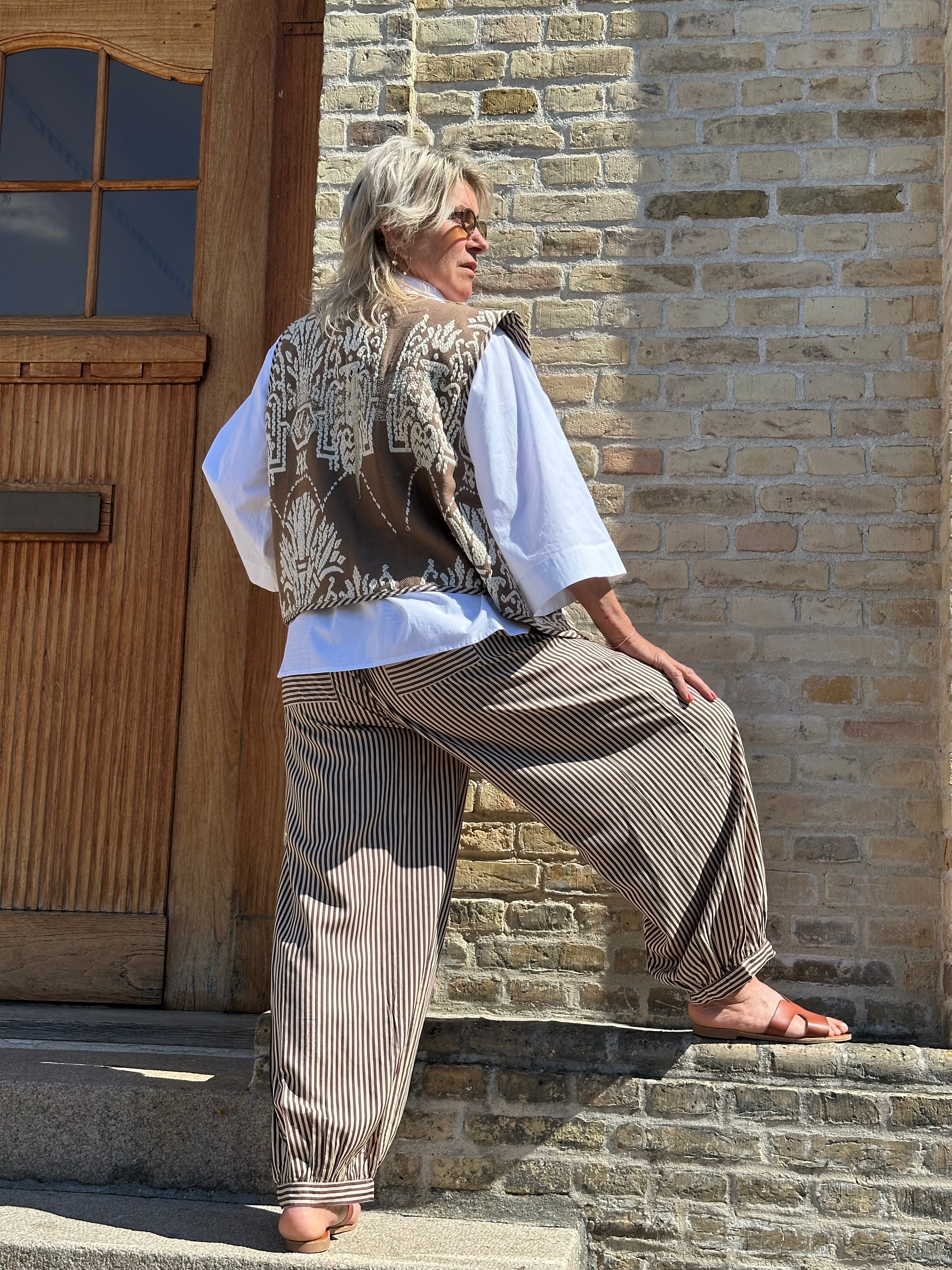 Gaspar 2601976 Tropea balloon pant brown