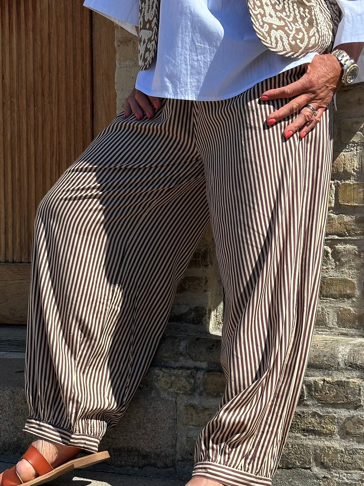Gaspar 2601976 Tropea balloon pant brown