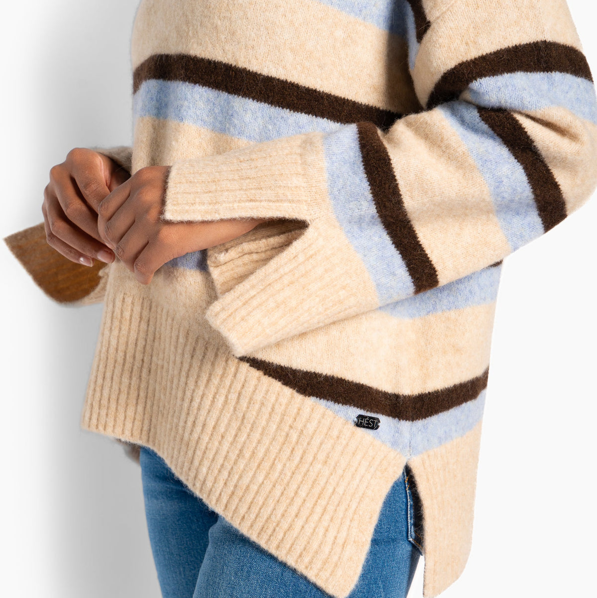 HÈST 2640120006 Liz sweater light beige melange
