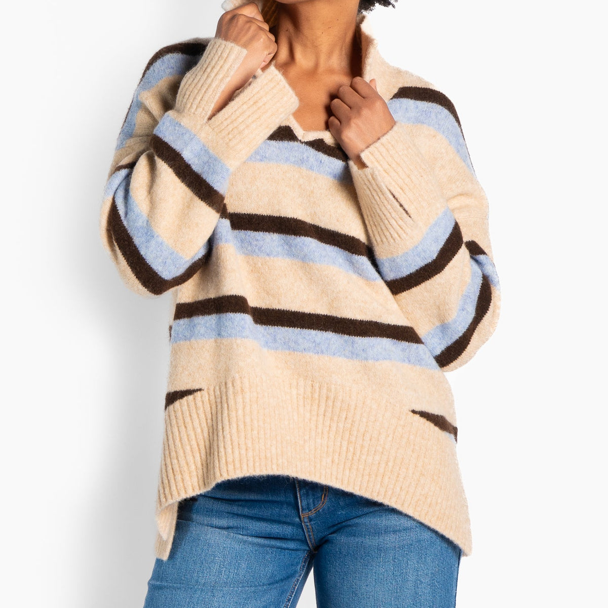 HÈST 2640120006 Liz sweater light beige melange