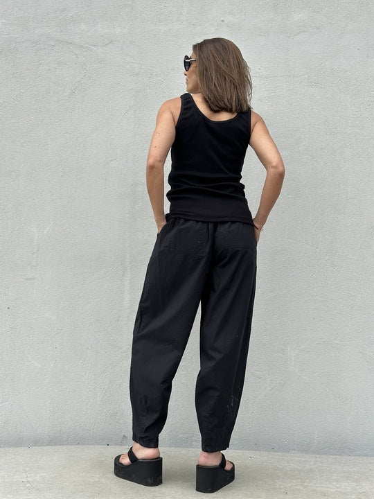 Gaspar 2607300 Osaka rib tanktop black