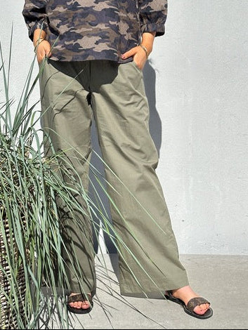 Gaspar 2510925 Honolulu poplin pants dusty green