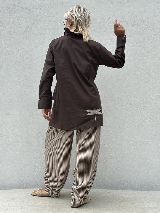 Gaspar 2607307 Siena shirt chocolate