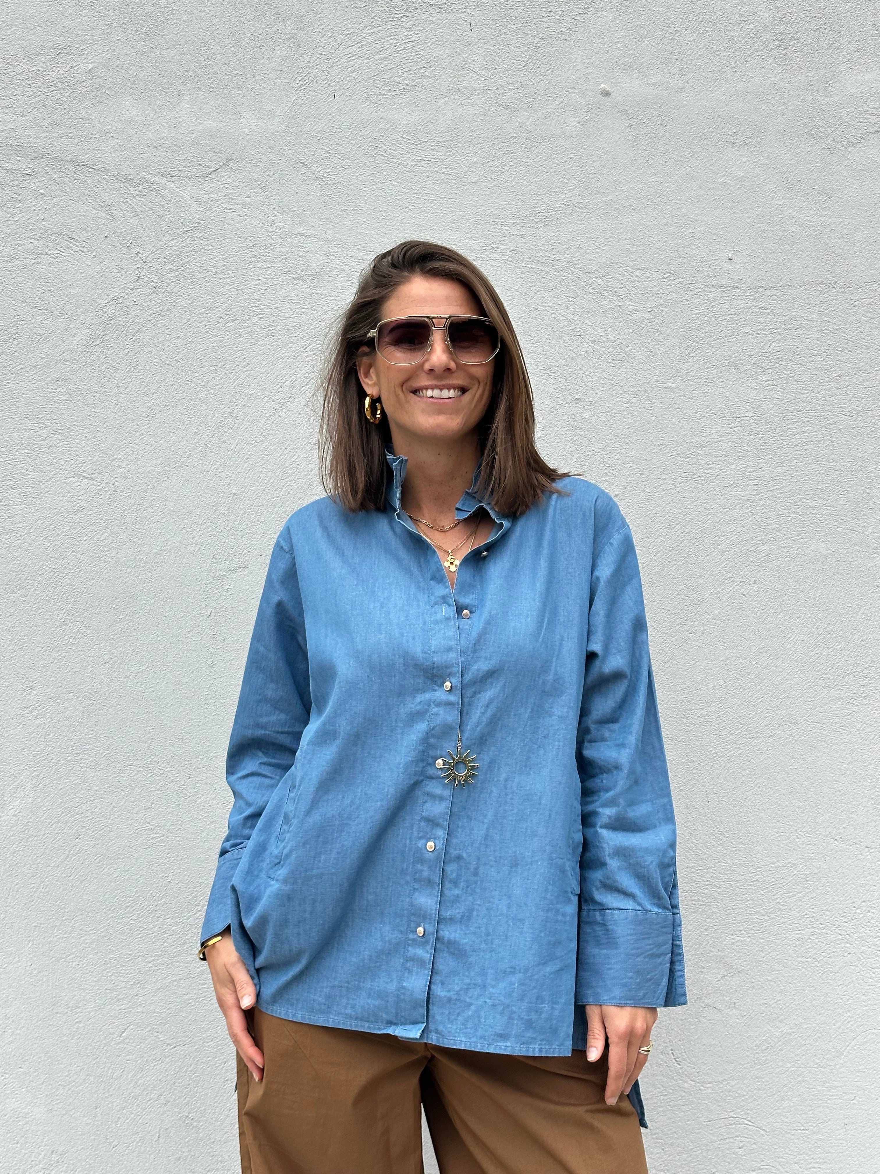 Gaspar 2607308 Siena shirt denim light blue