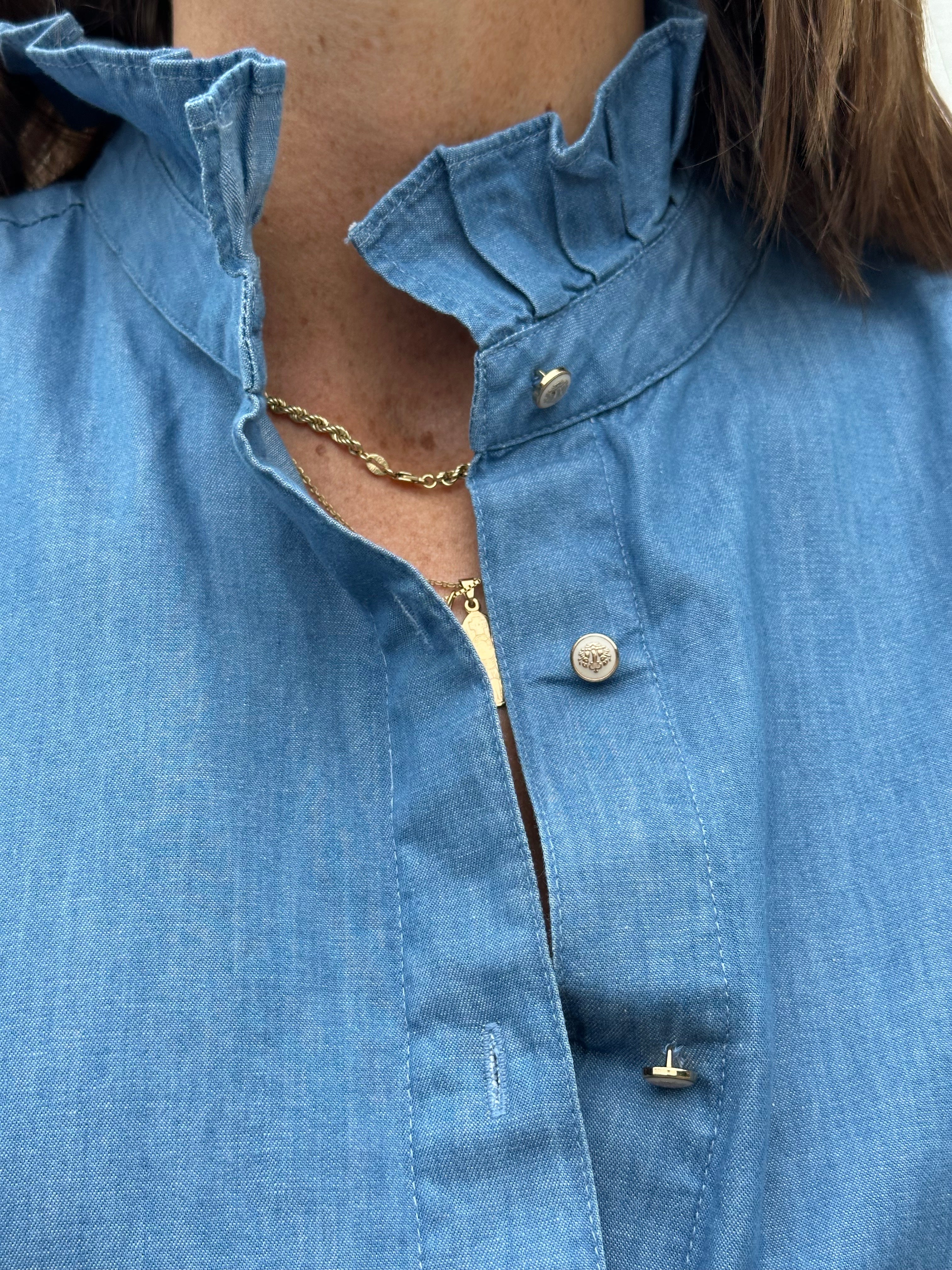 Gaspar 2607308 Siena shirt denim light blue