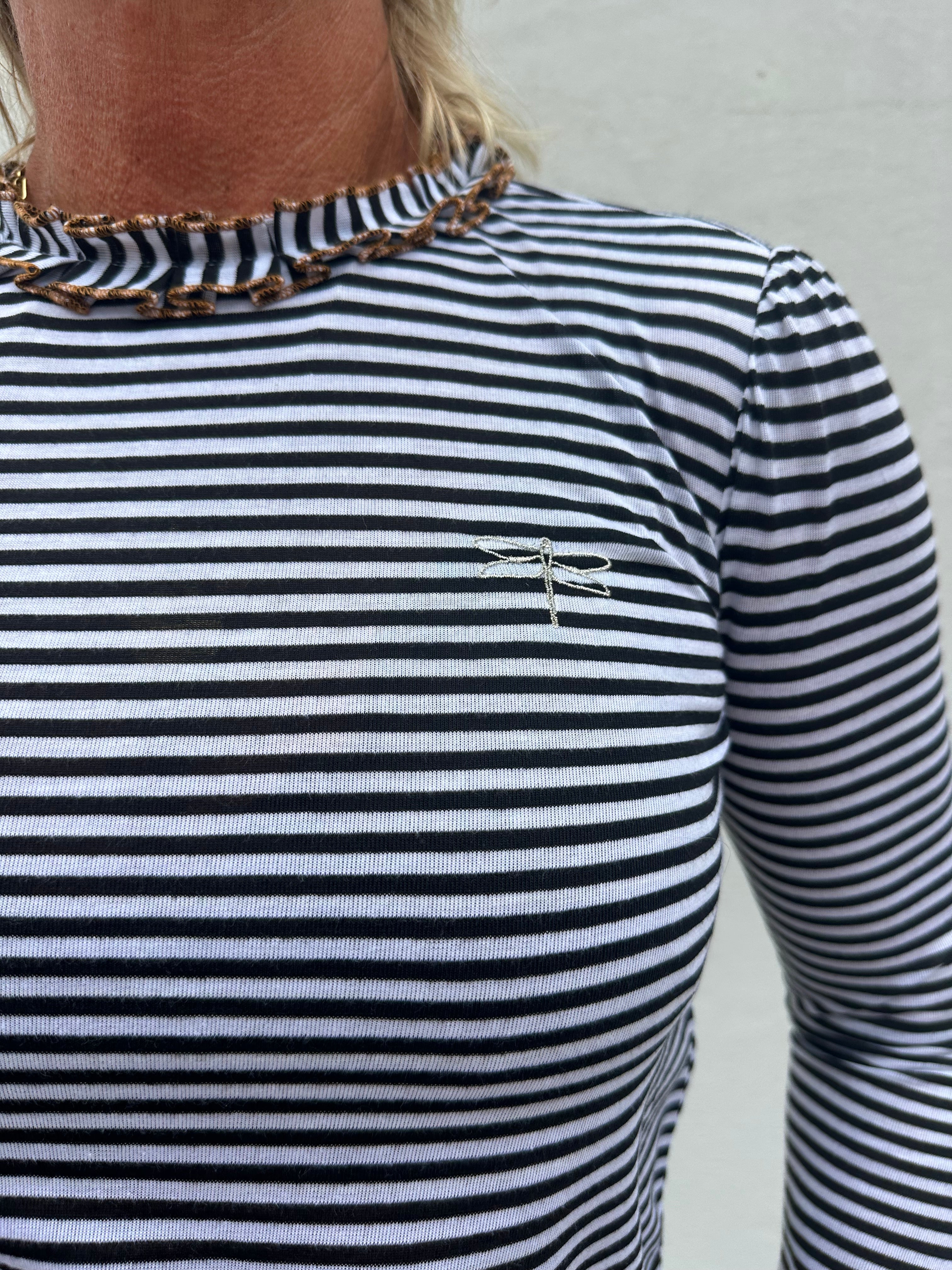 Gaspar 2607320 Fresno blouse stripe black