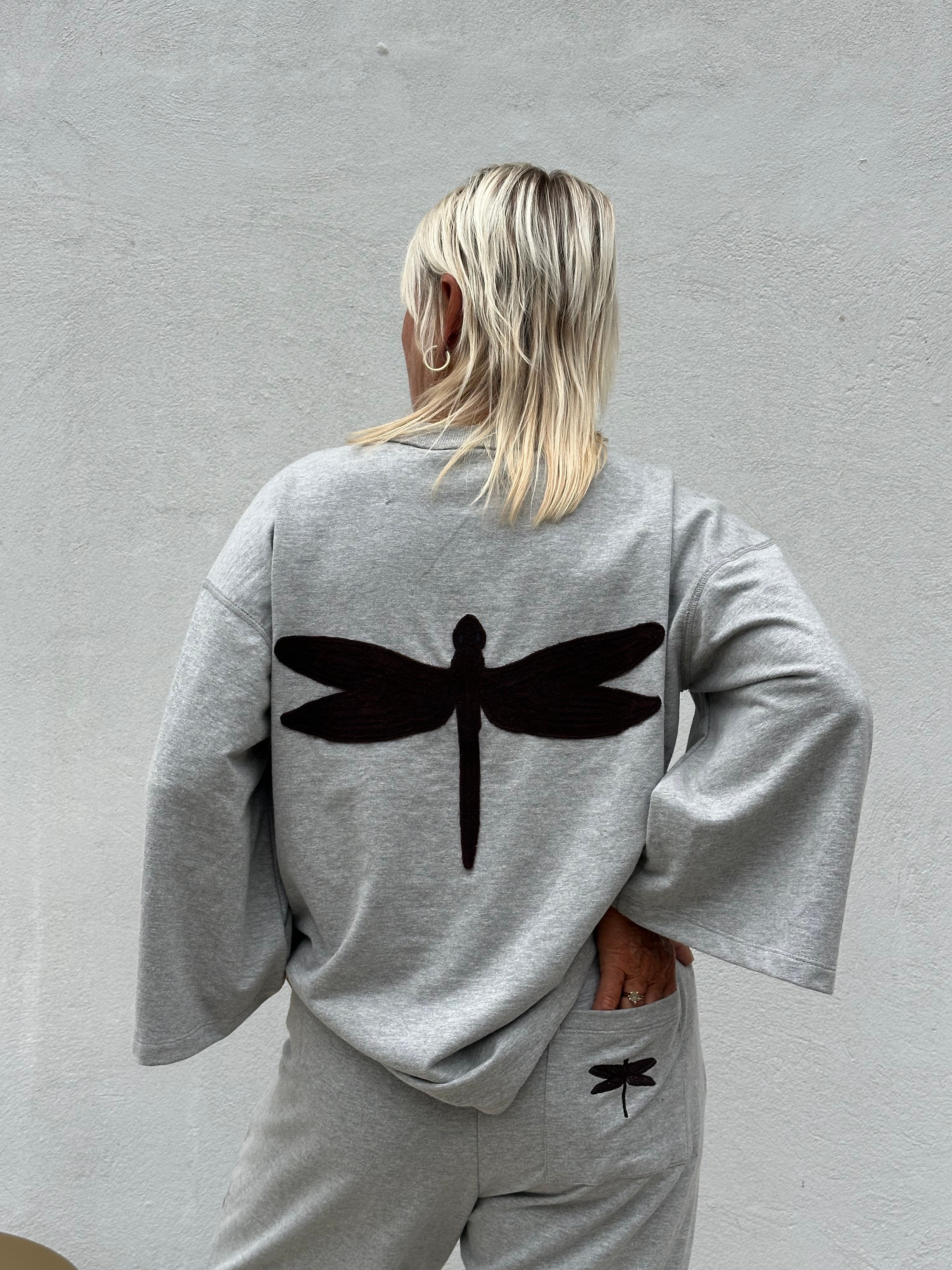 Gaspar 2607331 Charlotta LS sweat grey melange