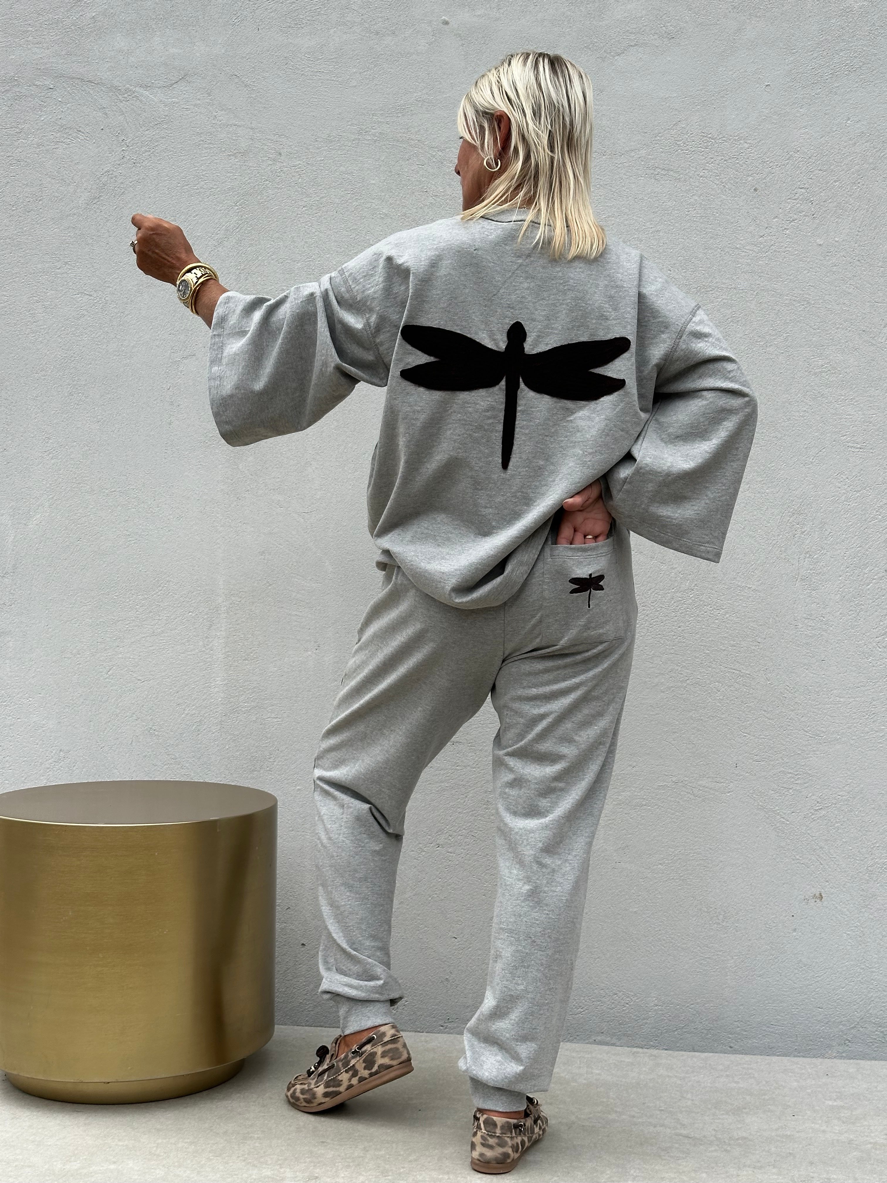 Gaspar 2607331 Charlotta LS sweat grey melange