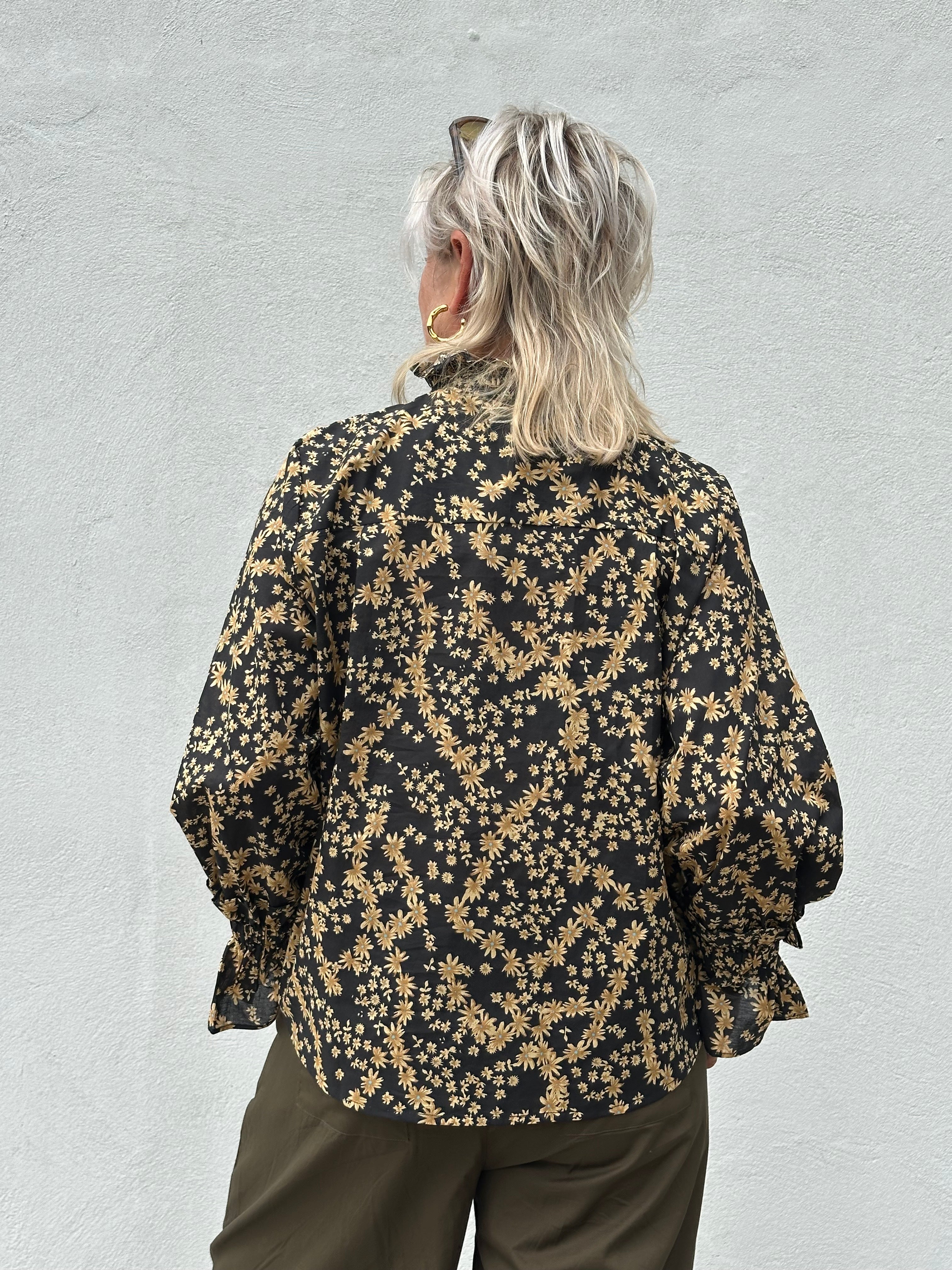 Gaspar 2607330 Himalaya shirt flower black