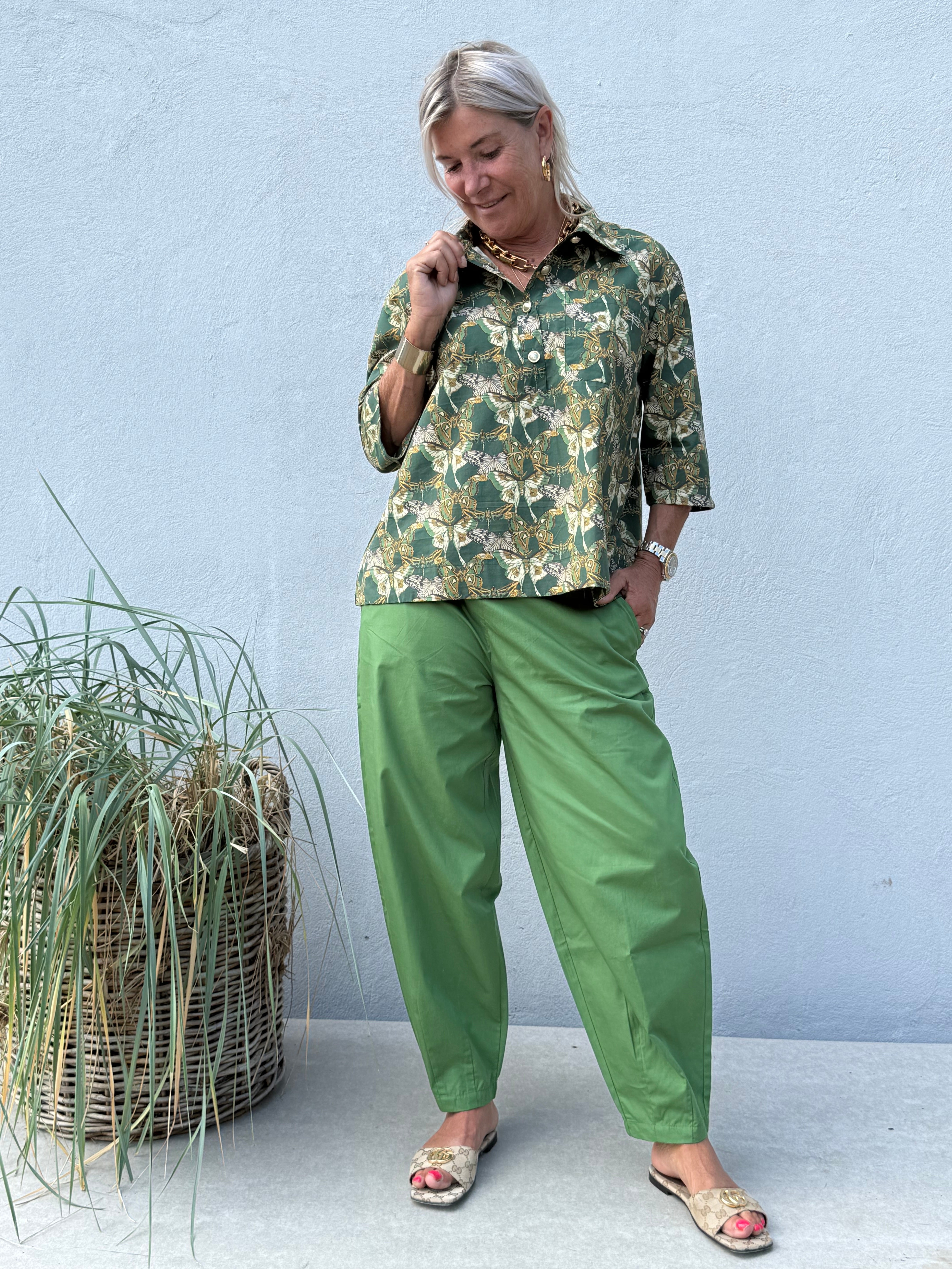 Gaspar 2510922 Colorado poplin pants apple green