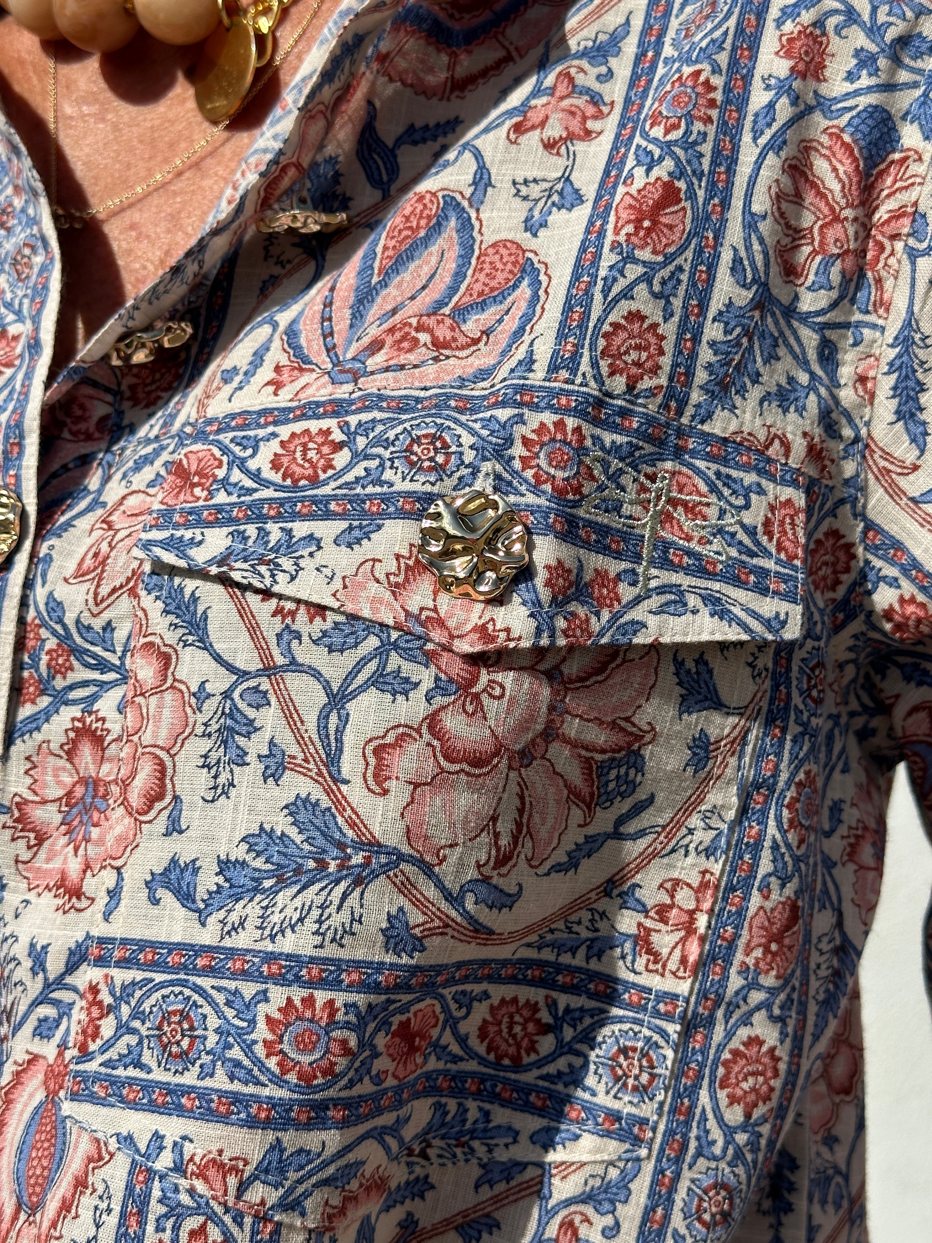 Gaspar 2607344 Aarhus shirt print blue