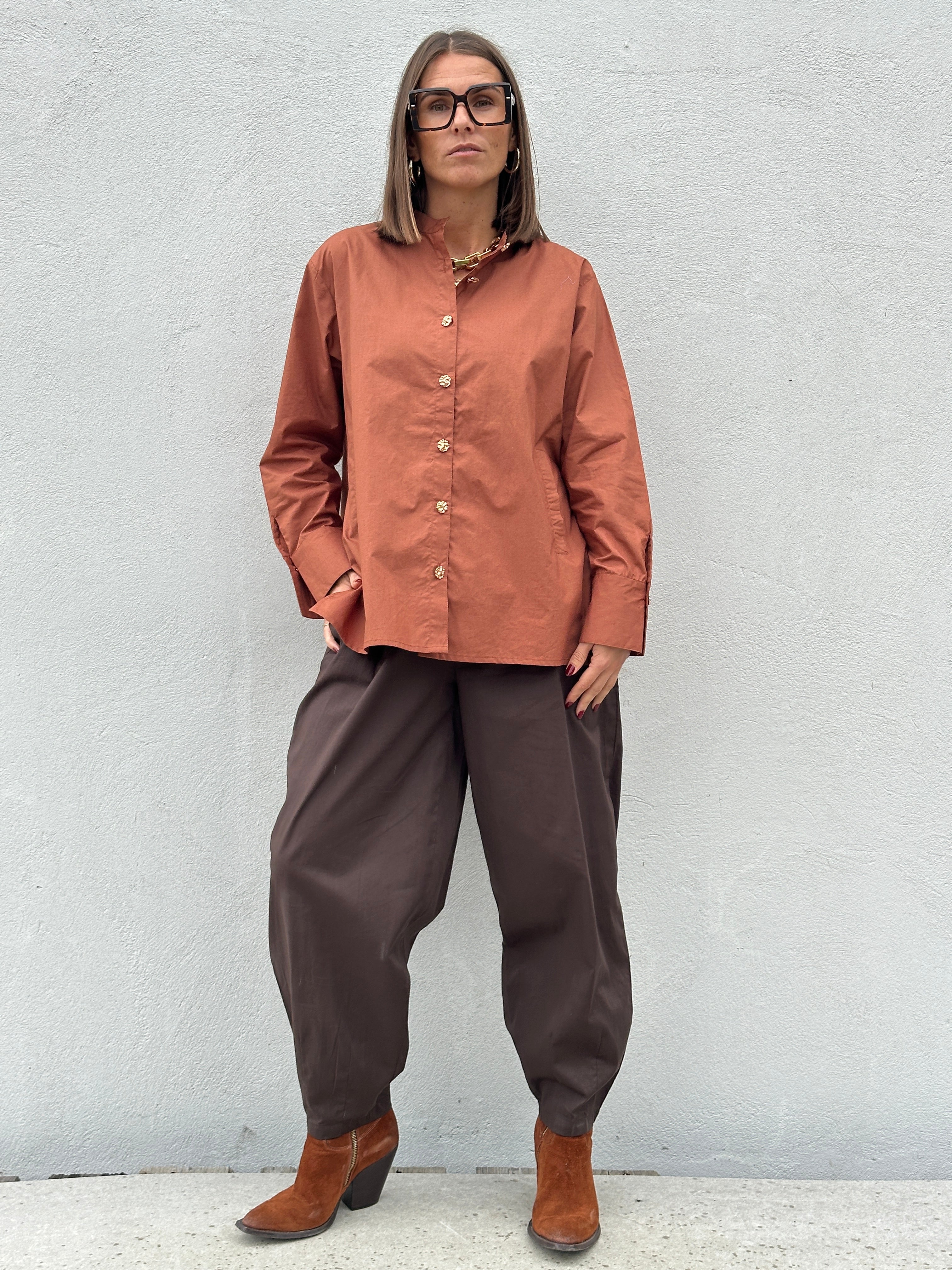 Gaspar 2607346 Goa shirt cinnamon