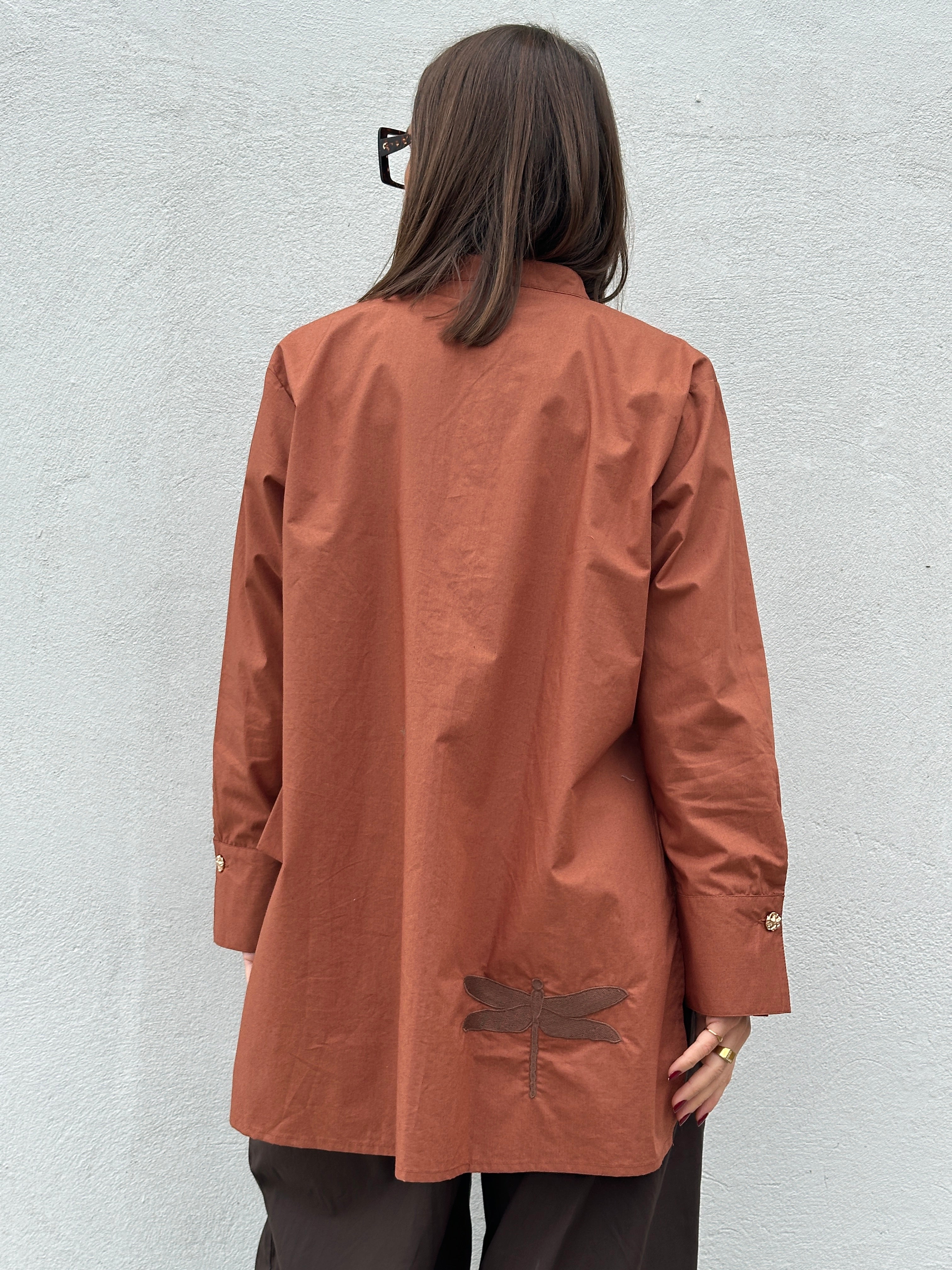 Gaspar 2607346 Goa shirt cinnamon