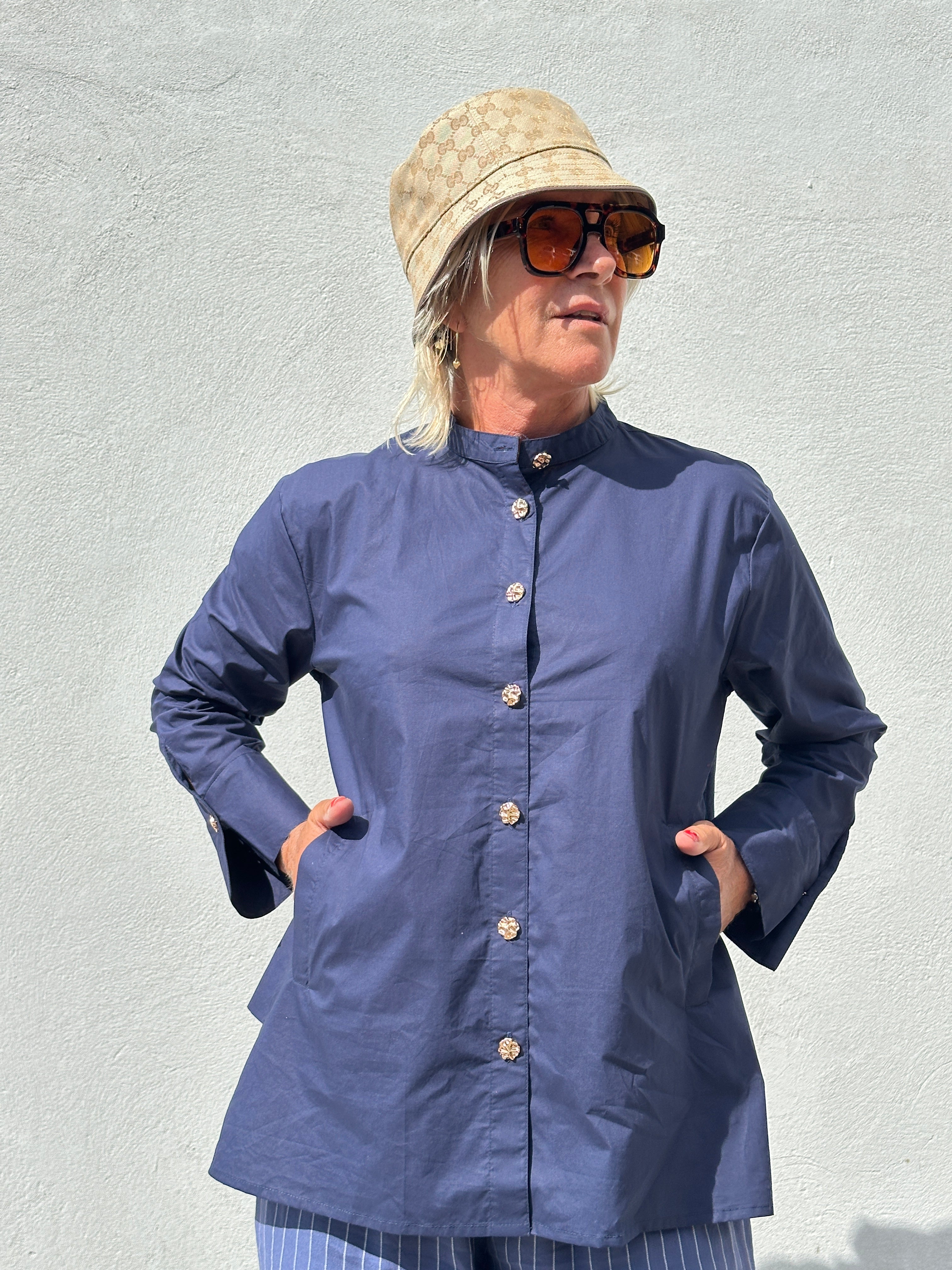 Gaspar 2607346 Goa shirt navy