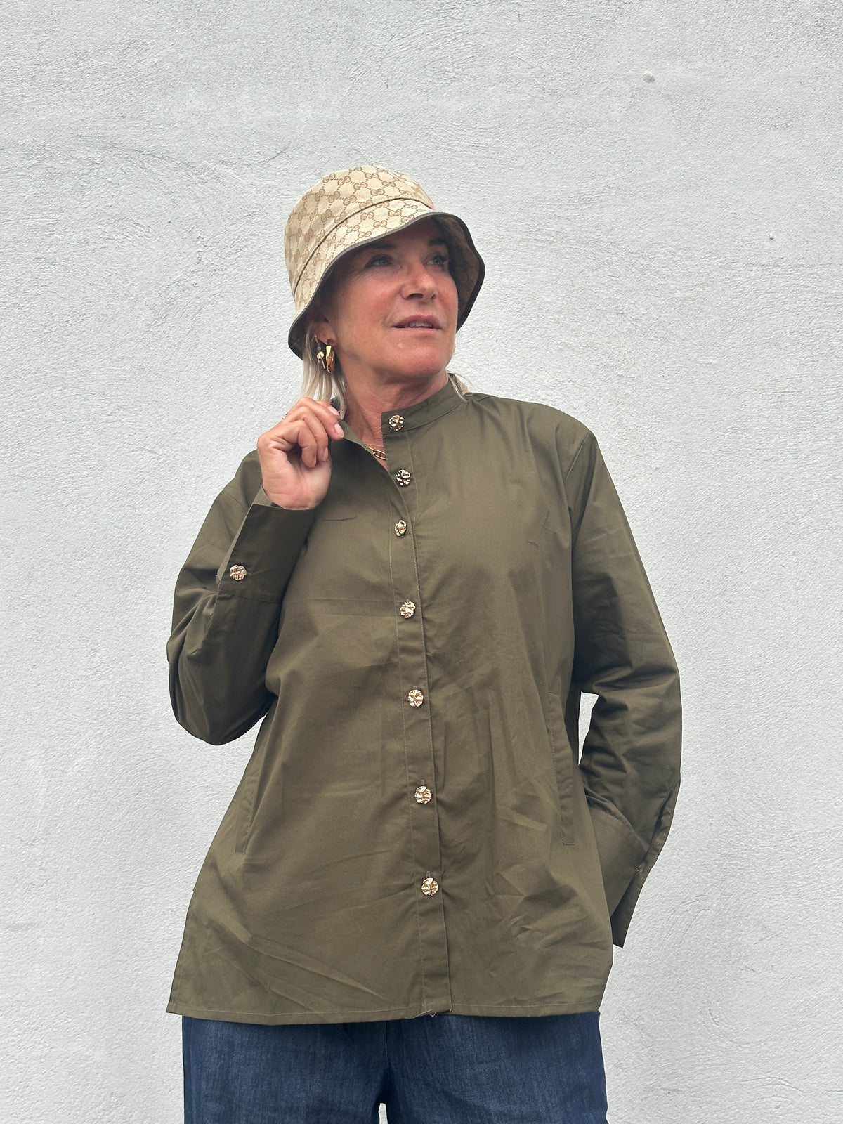 Gaspar 2607346 Goa shirt olive