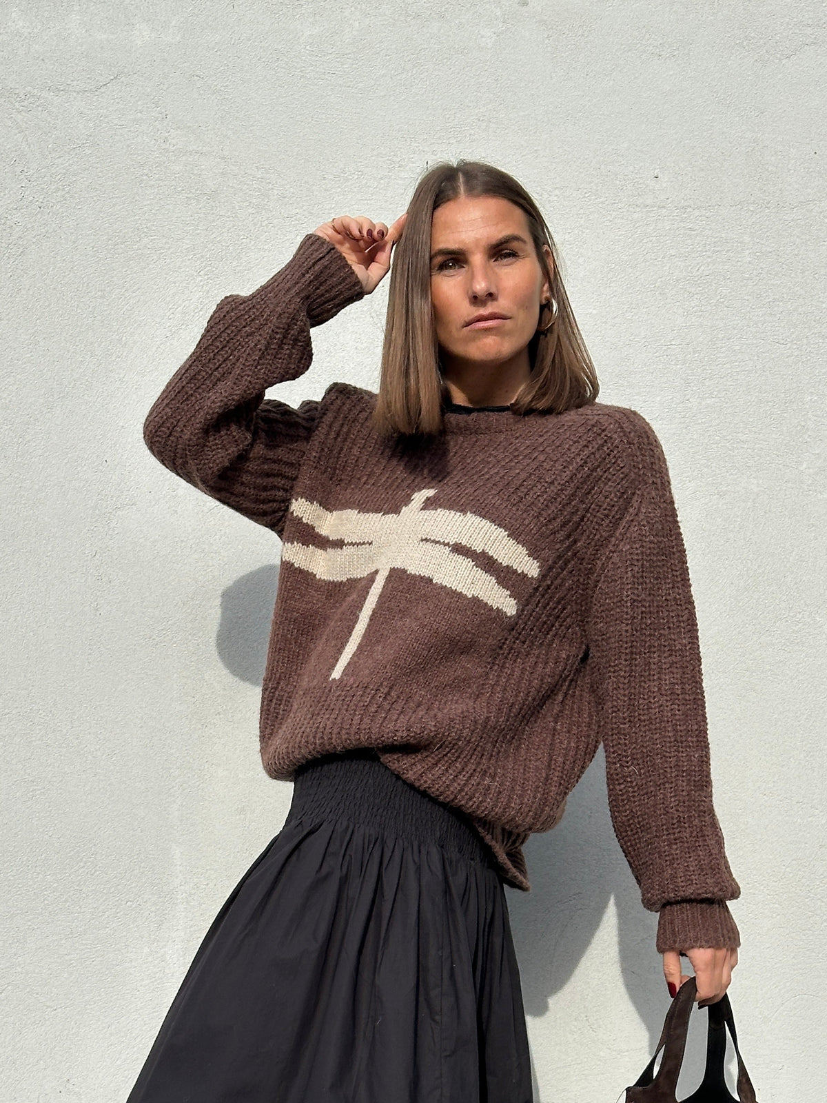 Gaspar 2607349 Pisa logo pullover brown