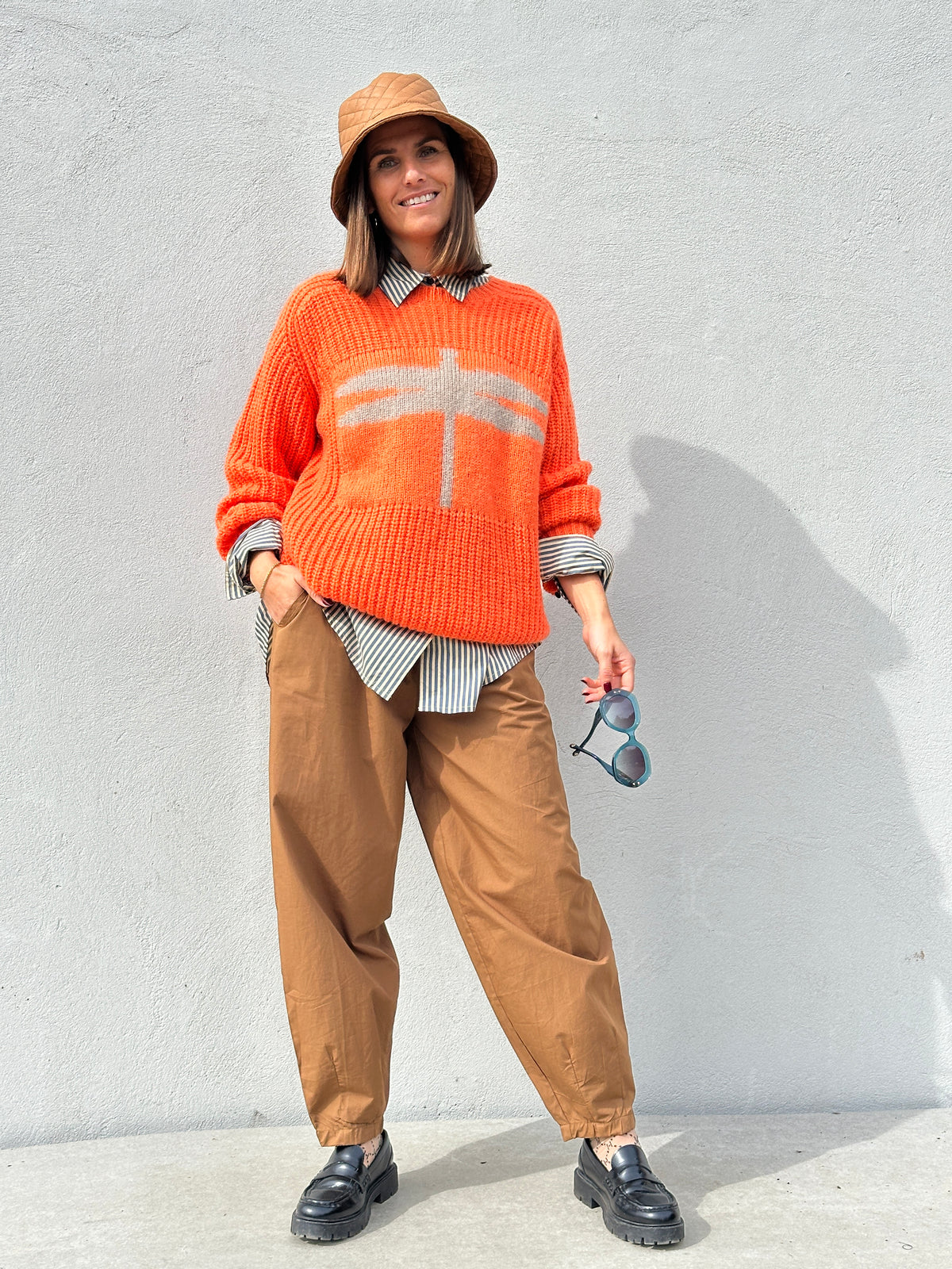 Gaspar 2607349 Pisa logo pullover orange