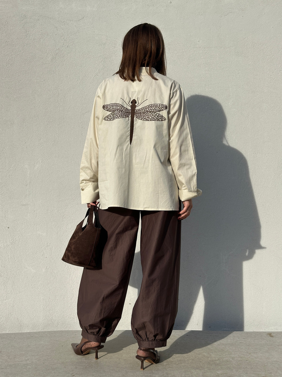 Gaspar 2607358 Loire poplin blouse beige