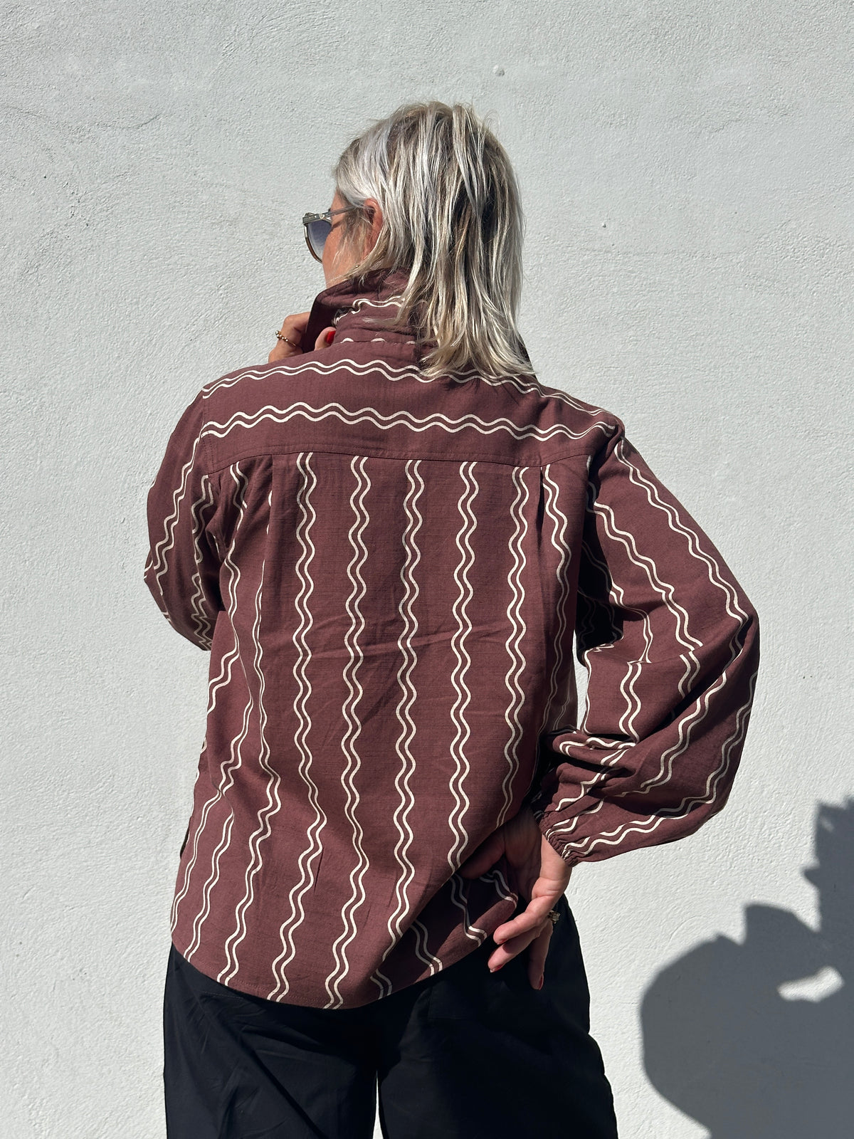 Gaspar 2607366 Aarhus shirt print brown