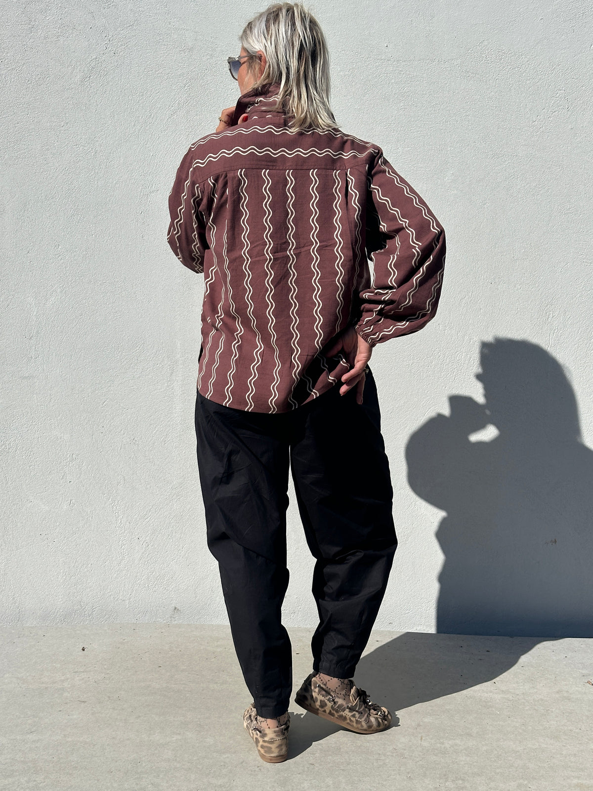 Gaspar 2607366 Aarhus shirt print brown