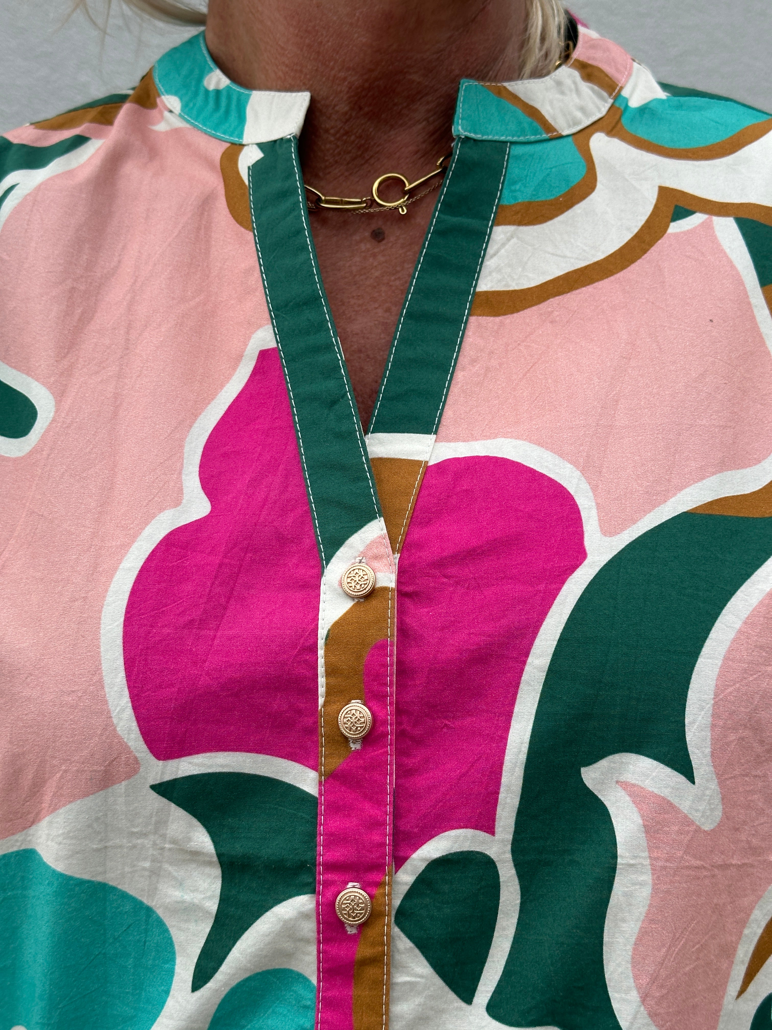 Gaspar 2607376 Mumbai poplin blouse multi