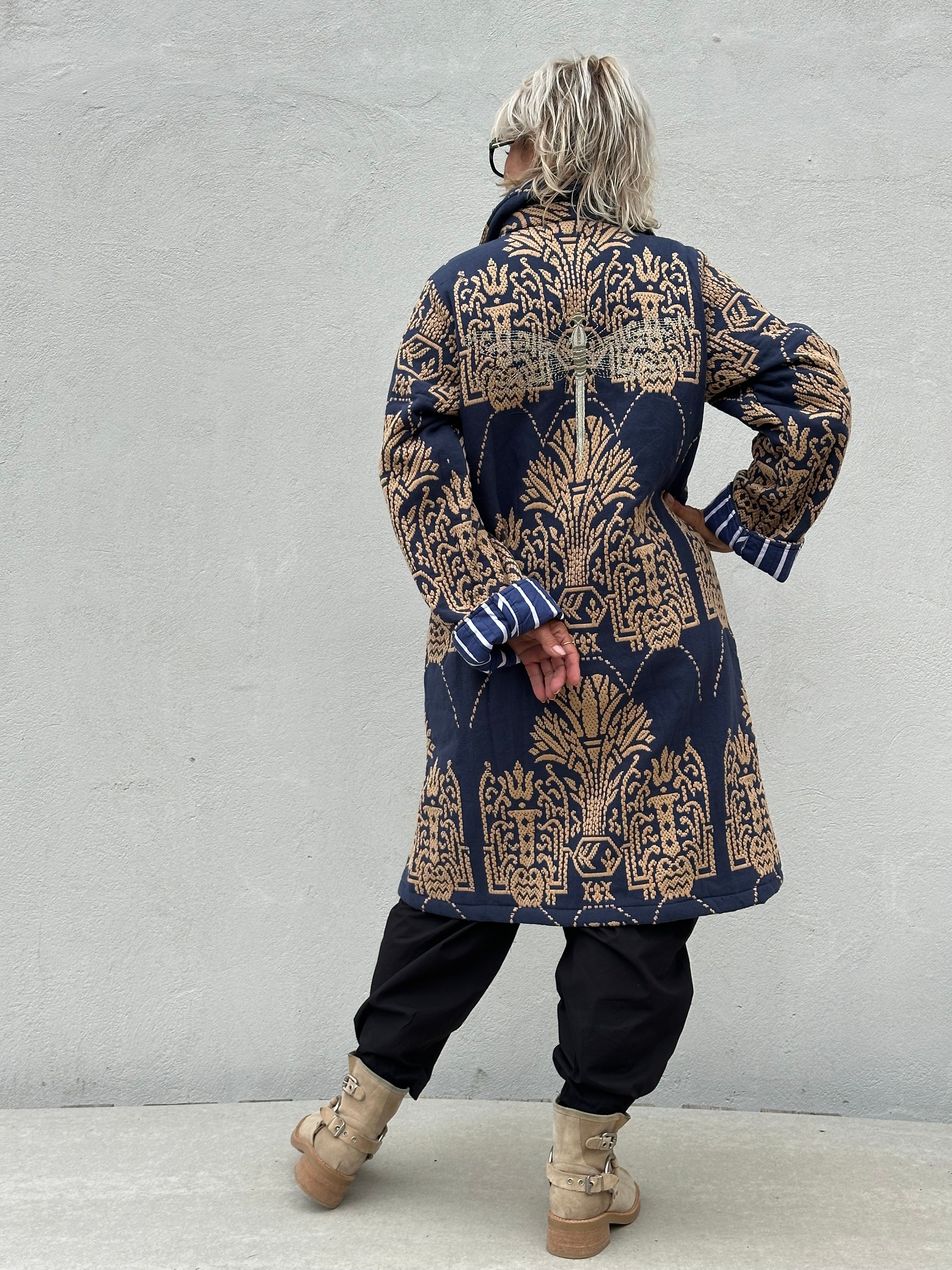 Gaspar 2607507 Bruxelles winter coat dusty blue