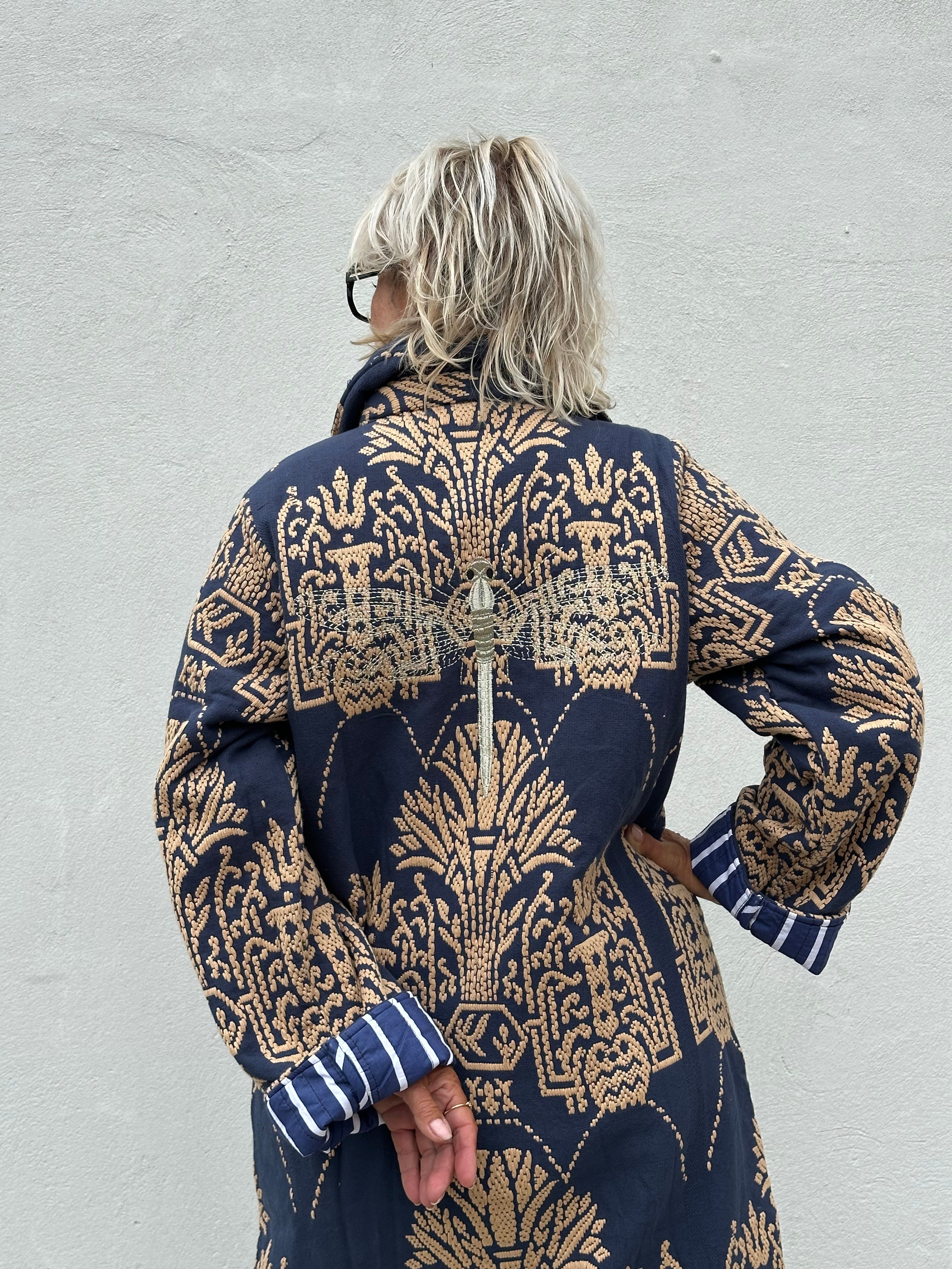 Gaspar 2607507 Bruxelles winter coat dusty blue