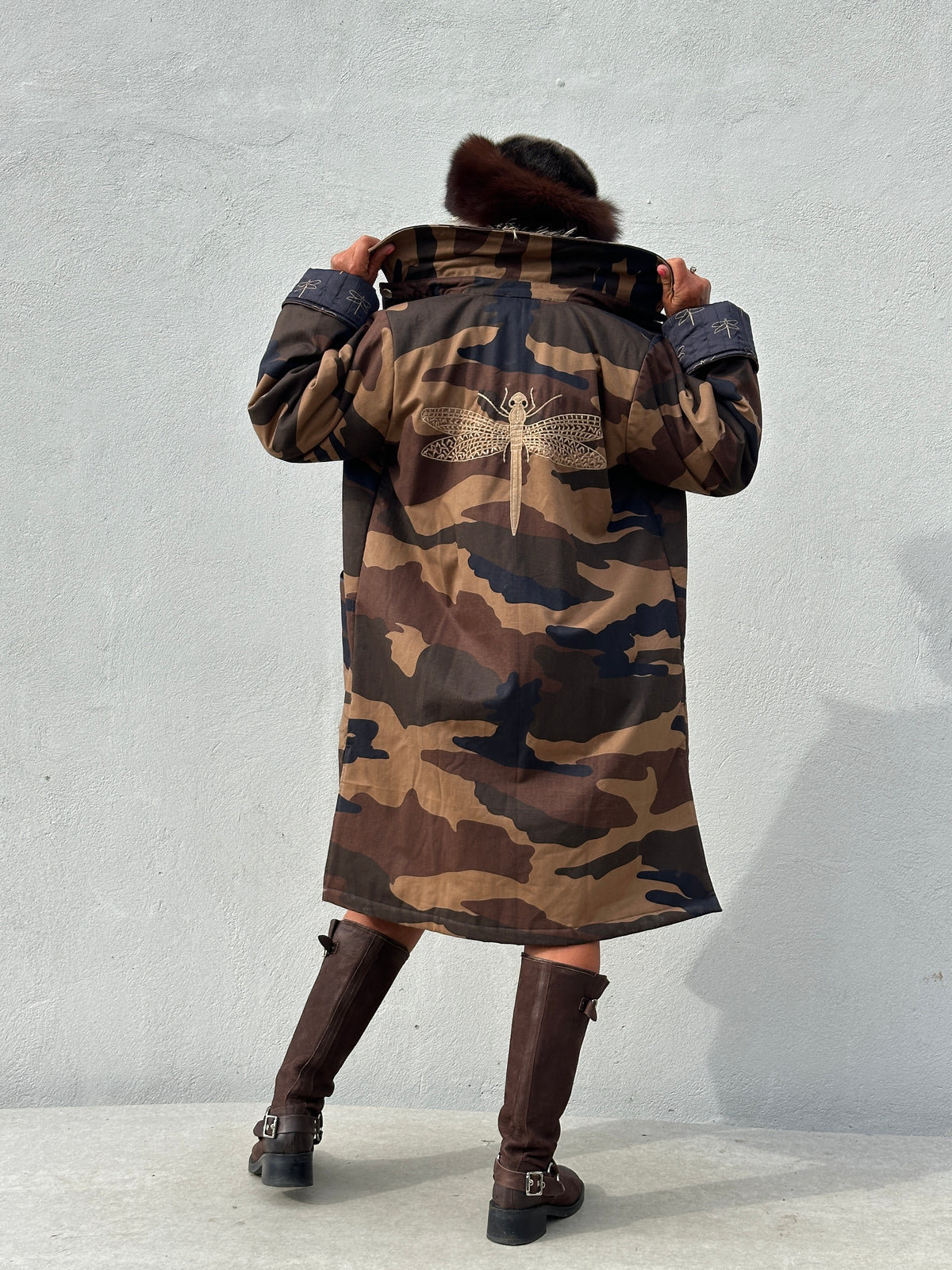 Gaspar 2607510 Lille camo coat brown