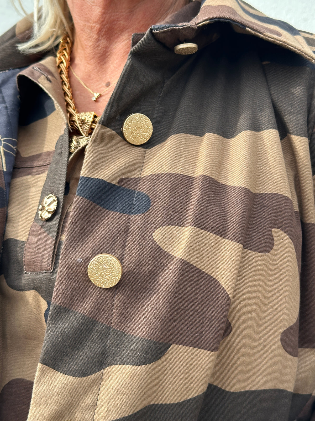 Gaspar 2607510 Lille camo coat brown